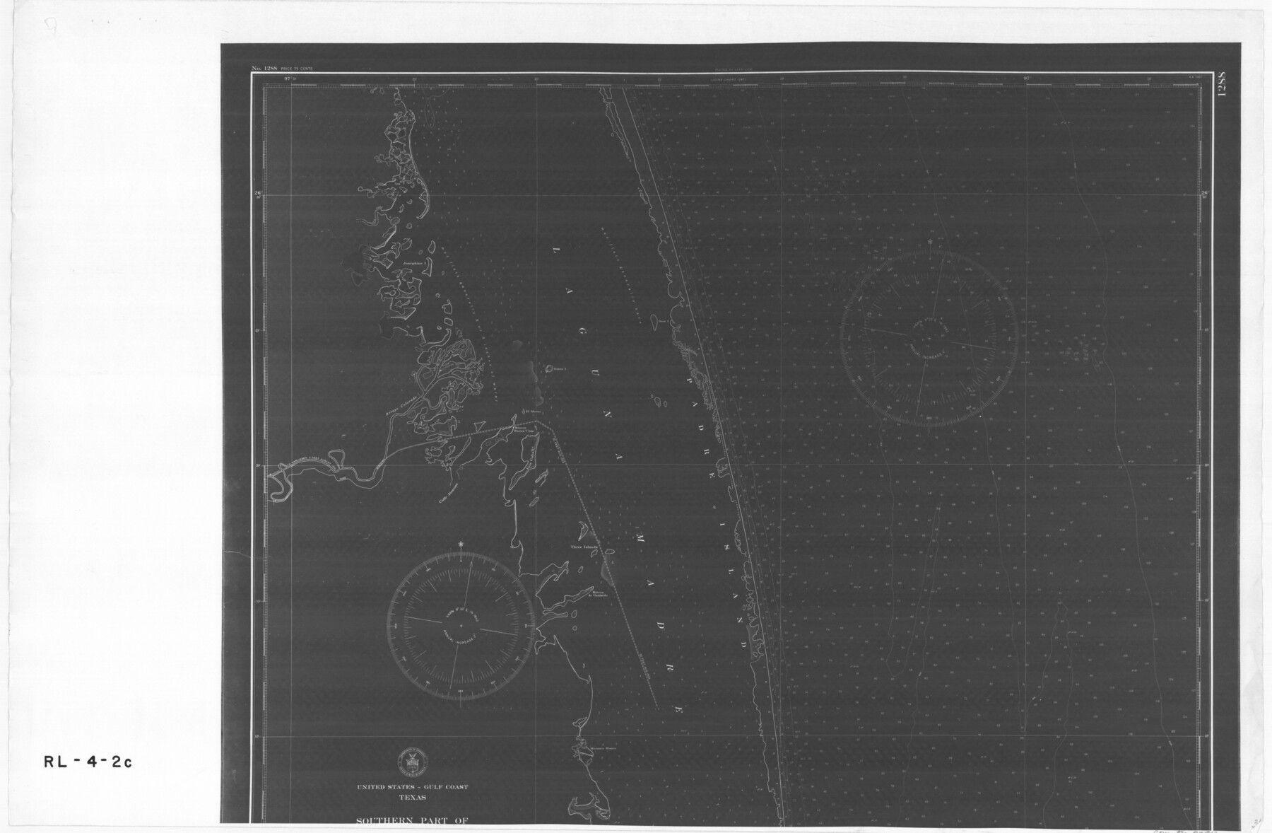 72947, United States - Gulf Coast Texas - Southern part of Laguna Madre, General Map Collection