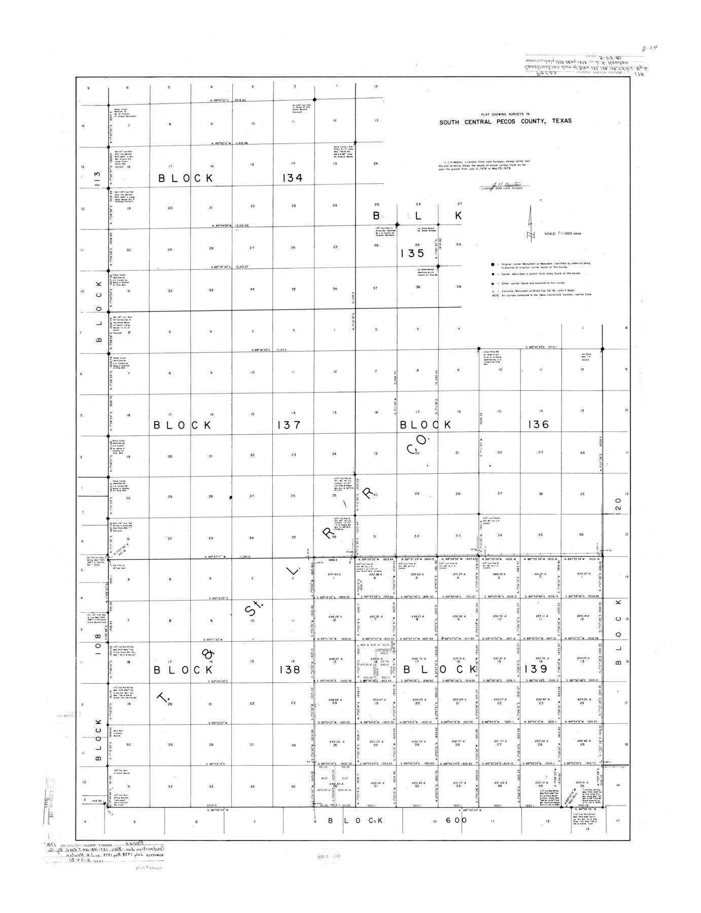 7298, Pecos County Rolled Sketch 178, General Map Collection