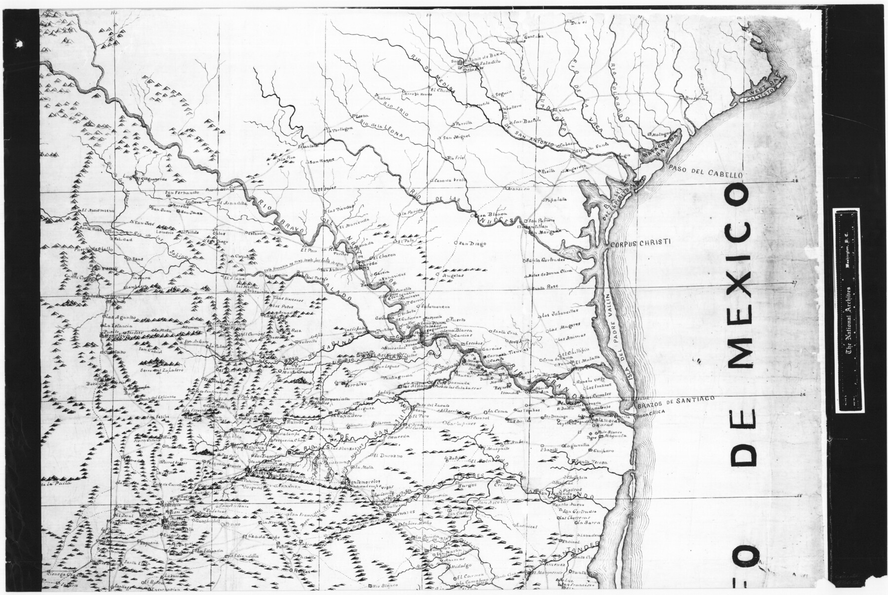 73056, Trace of a copy of the map captured at the battle of Resaca de la Palma, General Map Collection