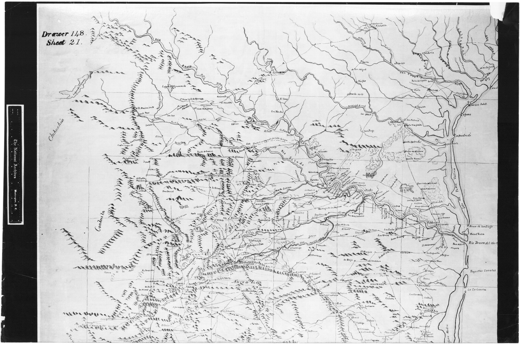 73062, Traced from Genl. Arista's map captured by the American Army under Genl. Taylor at Resaca de la Palma 9th May '46 and presented to James K. Polk, President U. States, General Map Collection