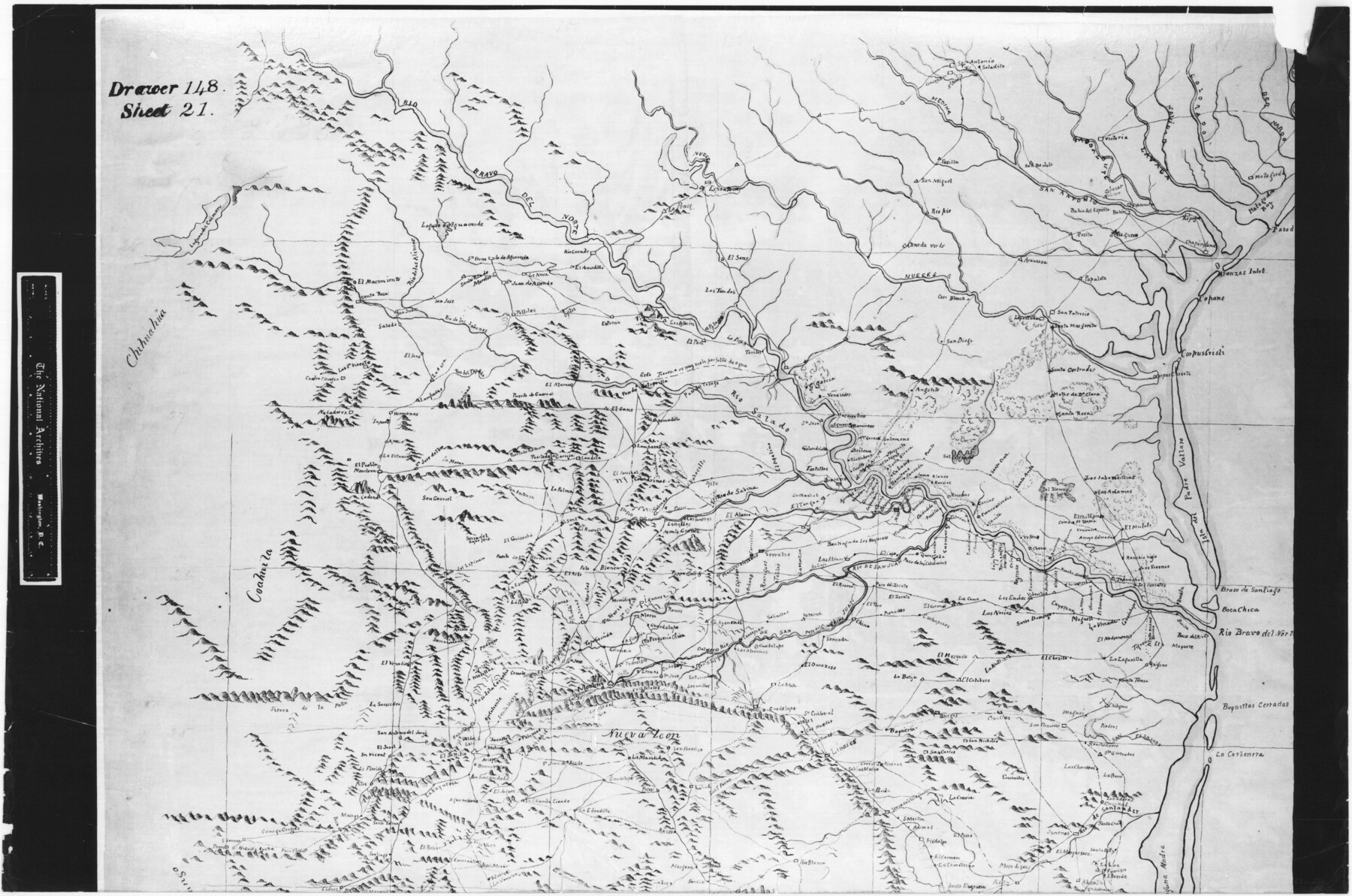 73062, Traced from Genl. Arista's map captured by the American Army under Genl. Taylor at Resaca de la Palma 9th May '46 and presented to James K. Polk, President U. States, General Map Collection