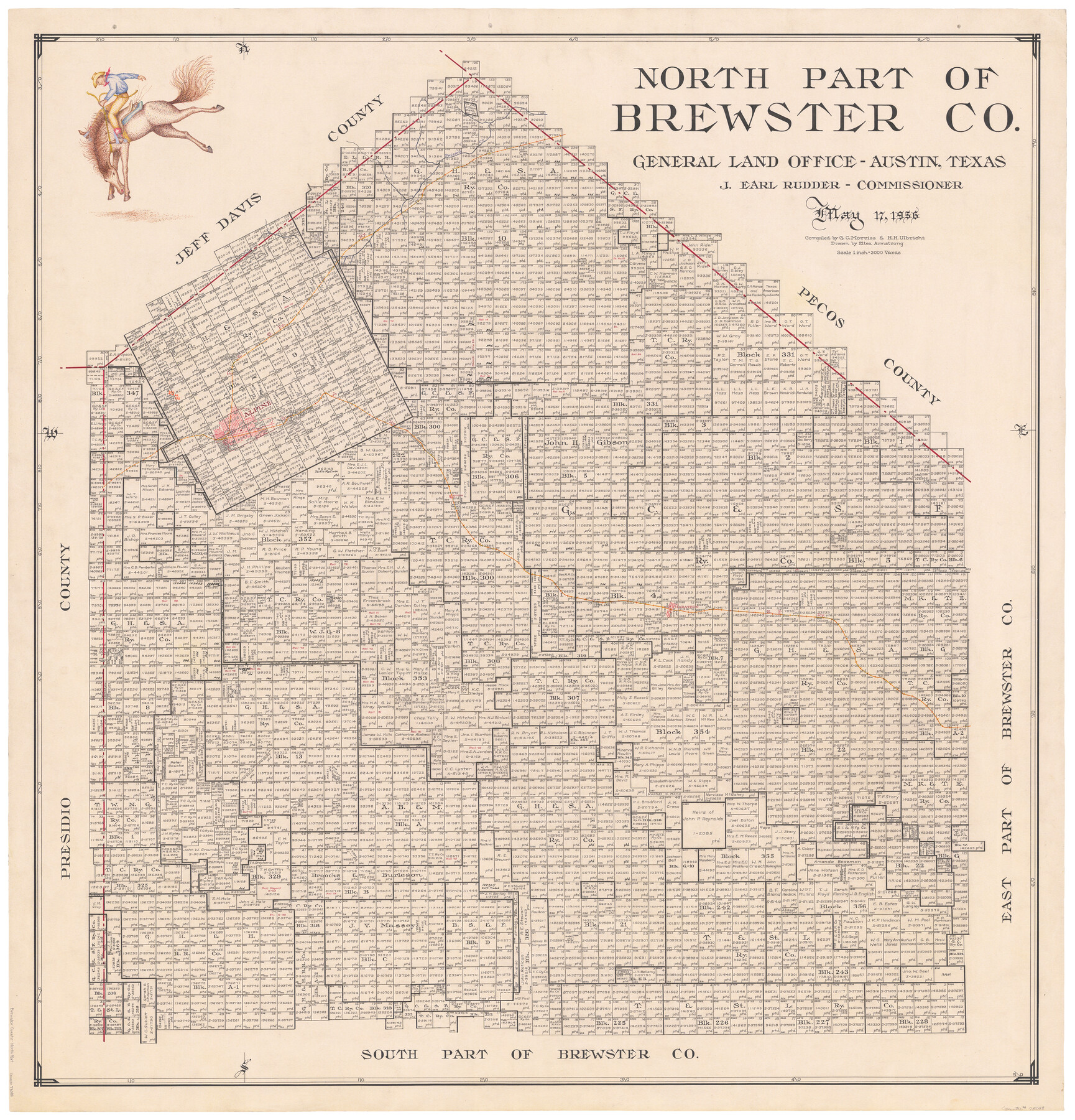 73088, North Part of Brewster Co., General Map Collection