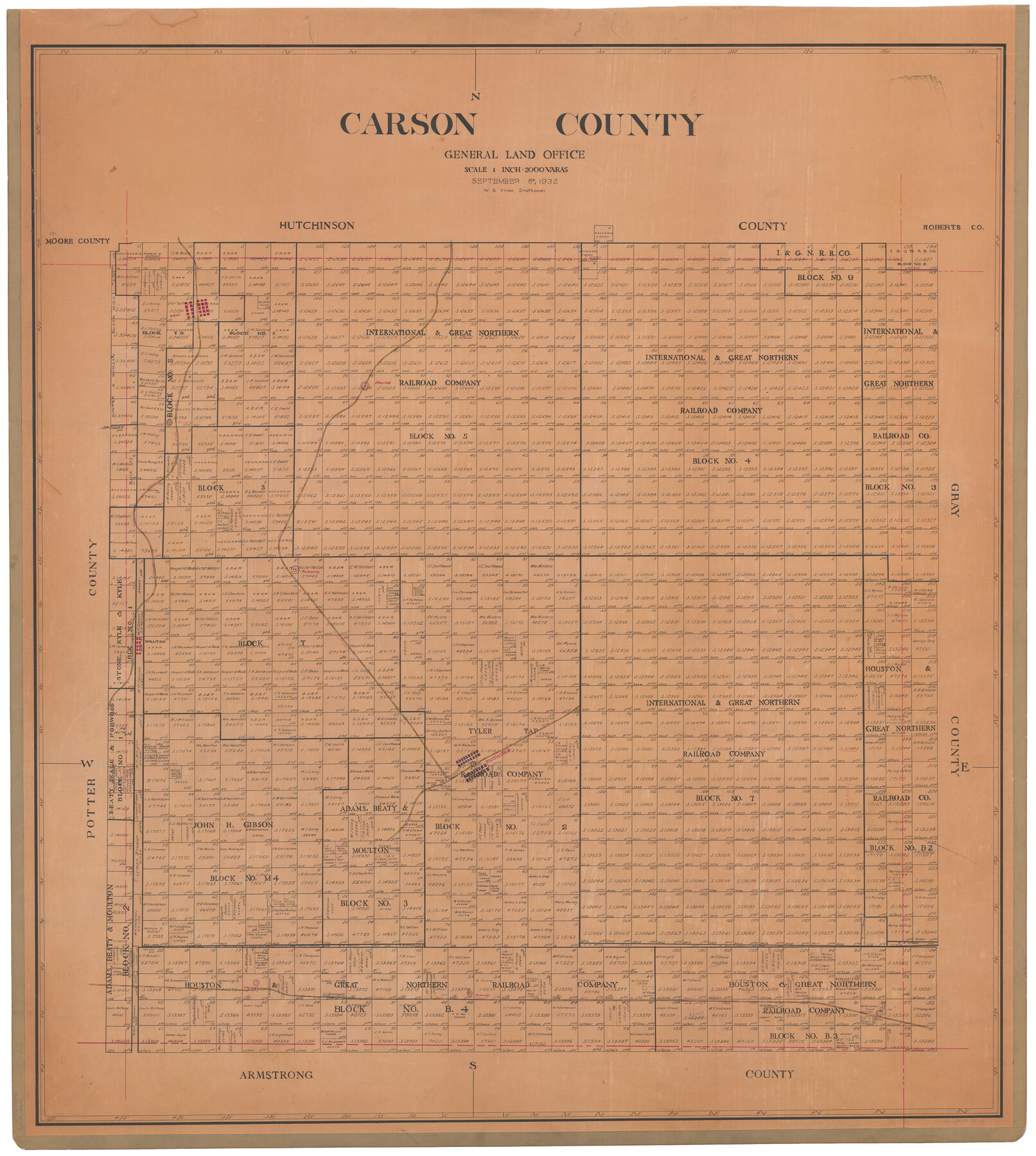 73100, Carson County , General Map Collection