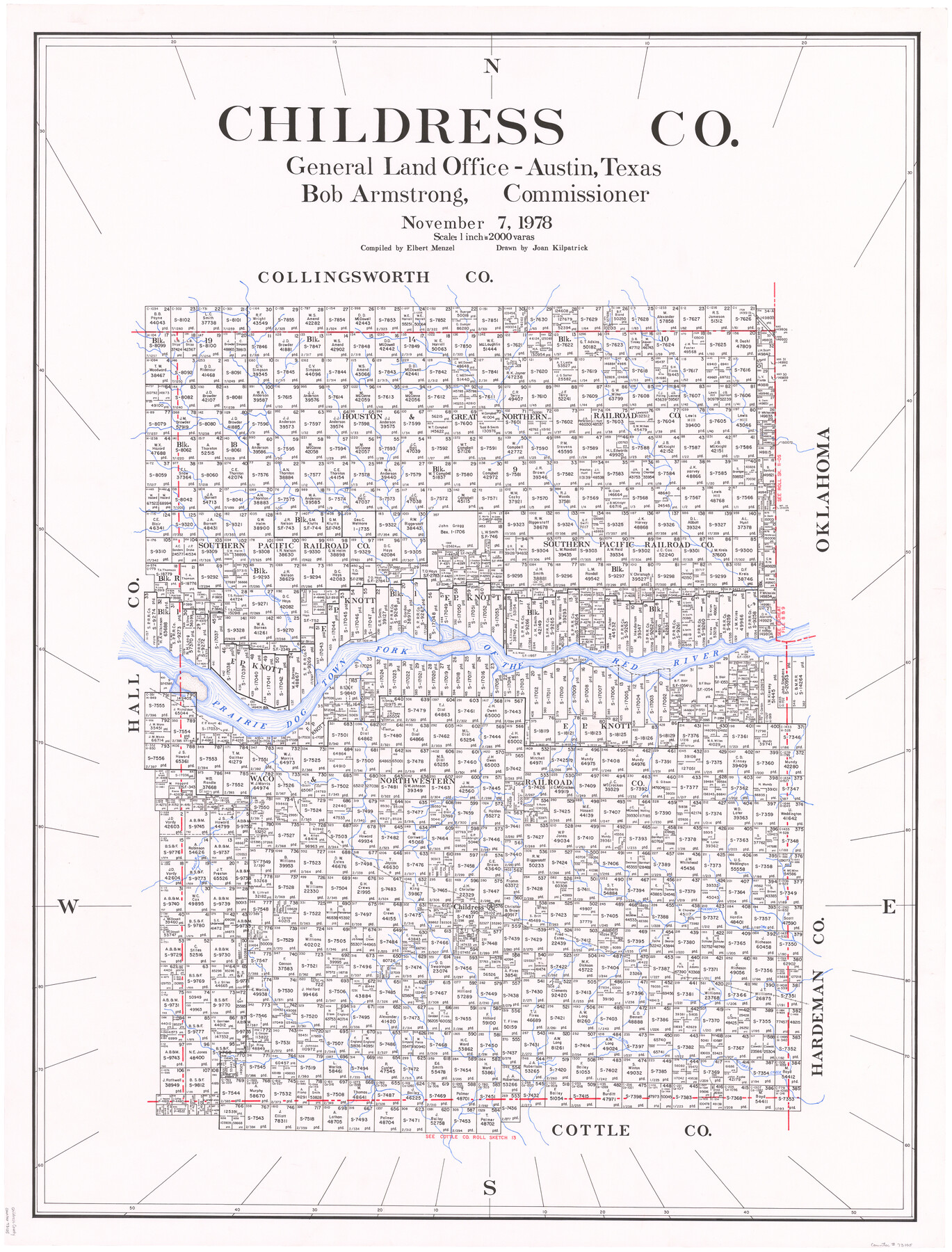 73105, Childress Co., General Map Collection