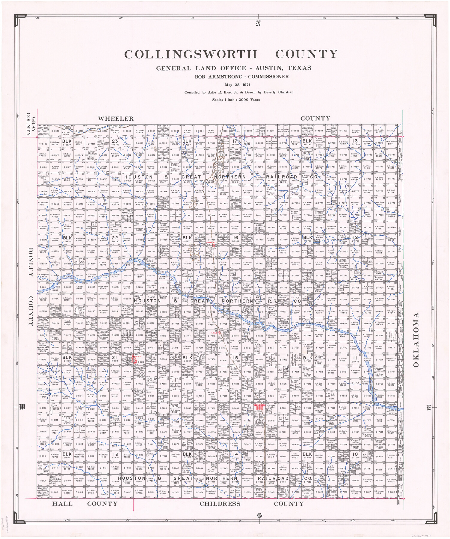 73111, Collingsworth County, General Map Collection