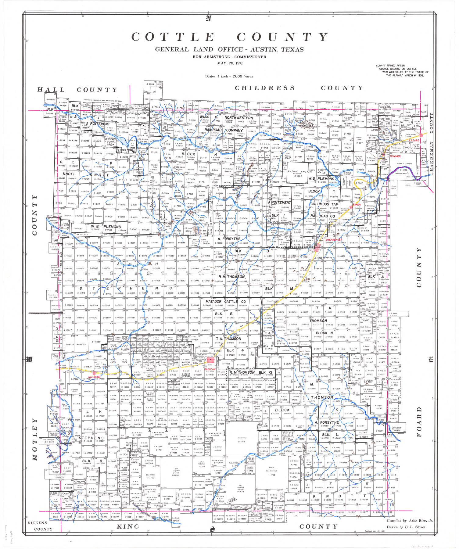 73118, Cottle County, General Map Collection