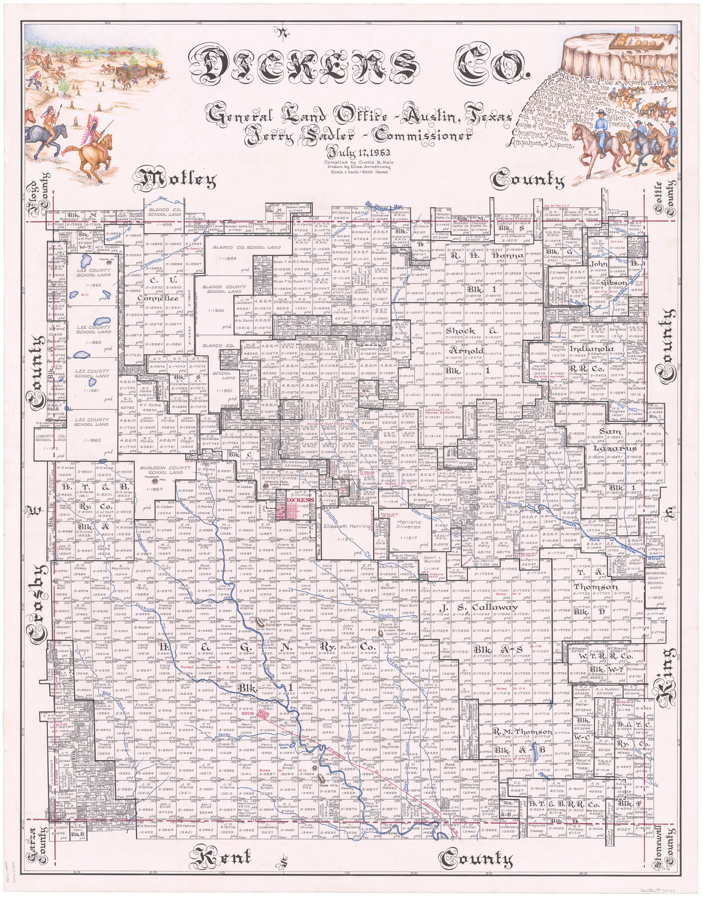 73132, Dickens Co., General Map Collection