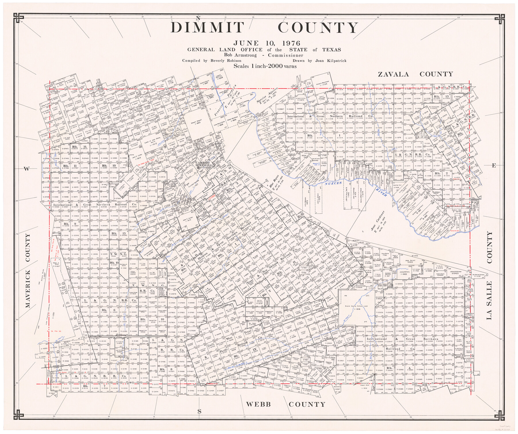 73133, Dimmit County, General Map Collection