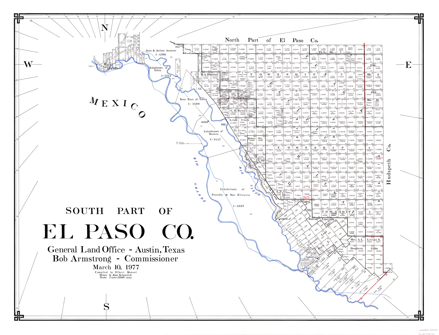 73142, South Part of El Paso Co., General Map Collection