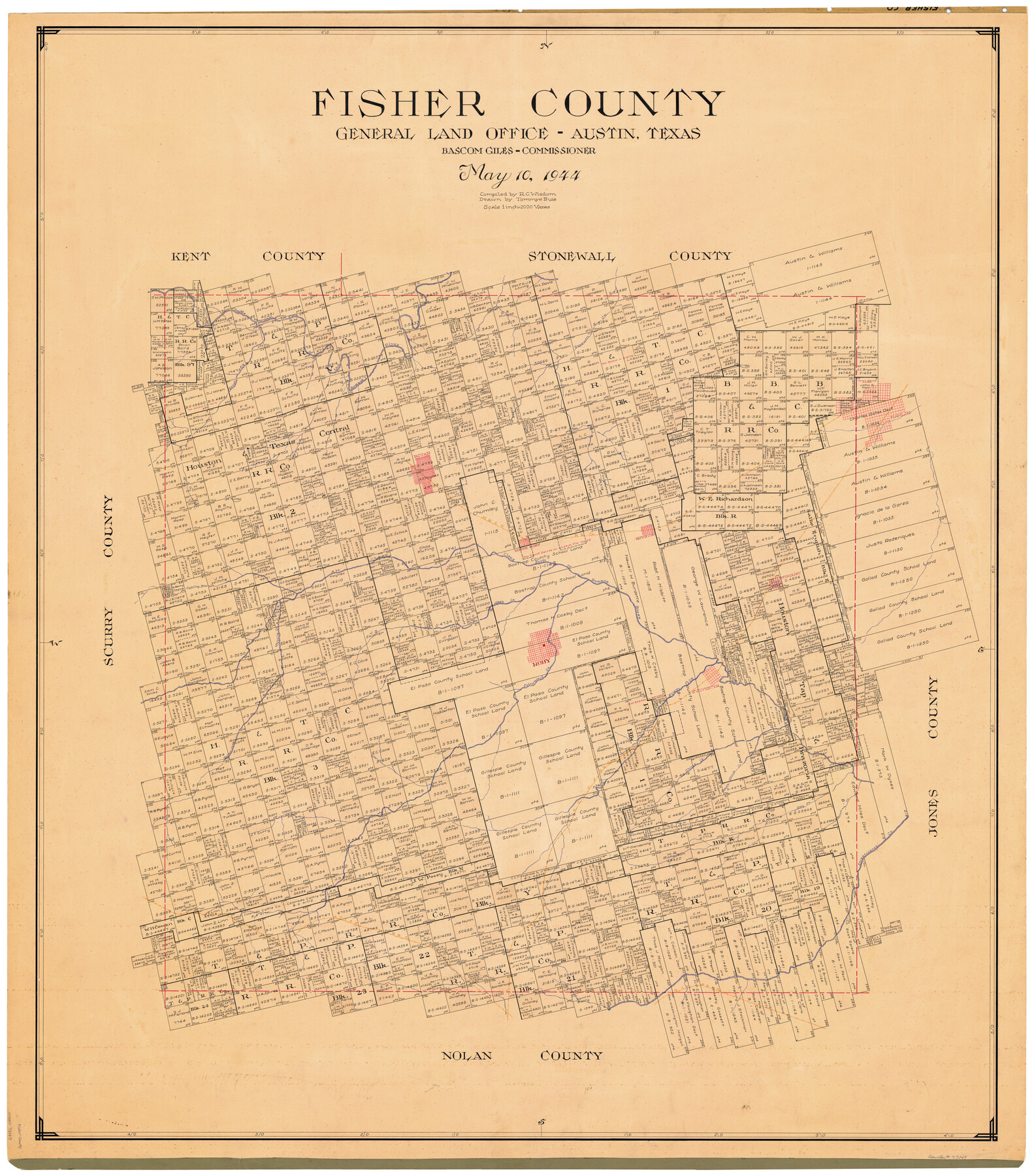 73147, Fisher County, General Map Collection