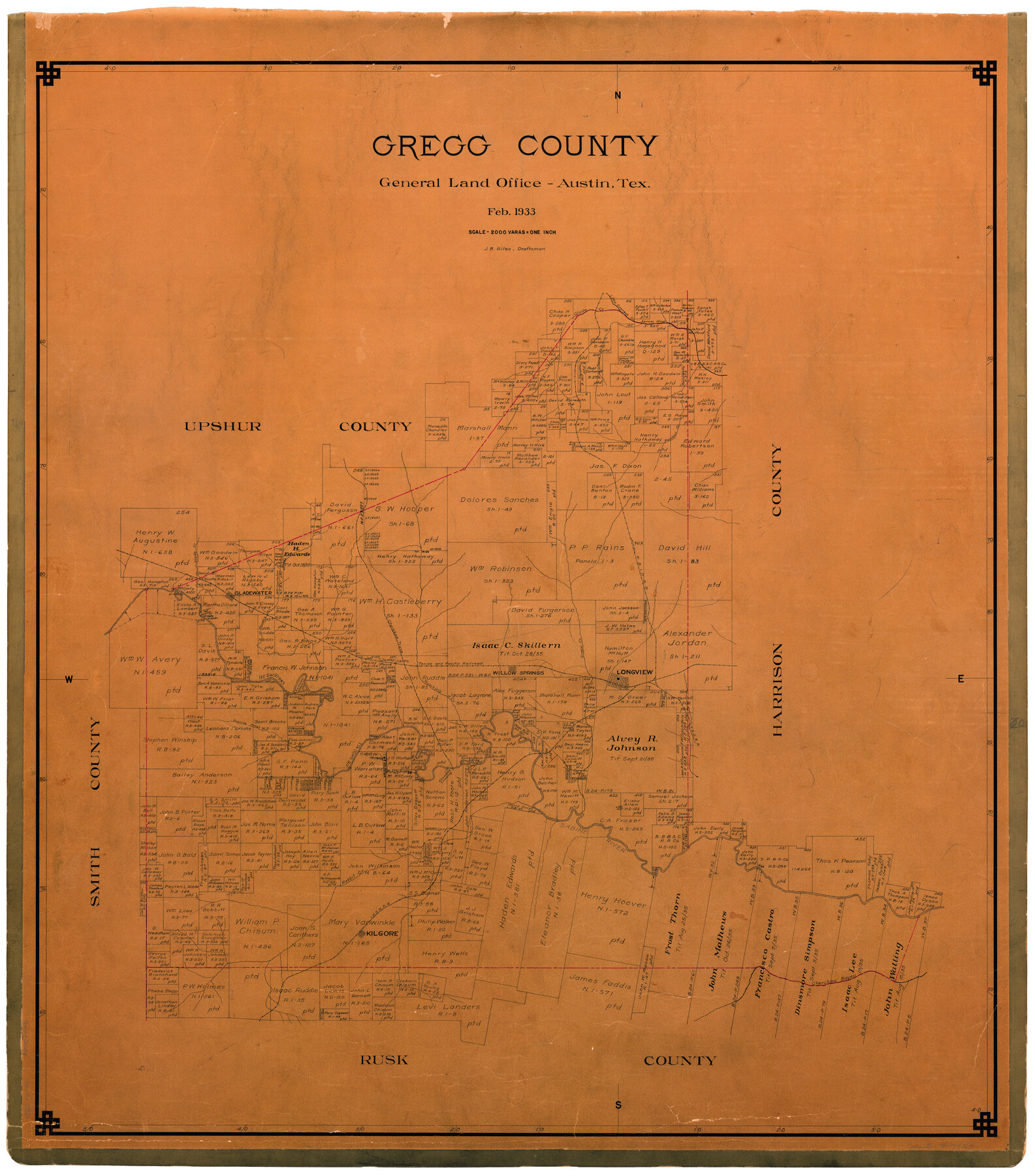 73163, Gregg County, General Map Collection