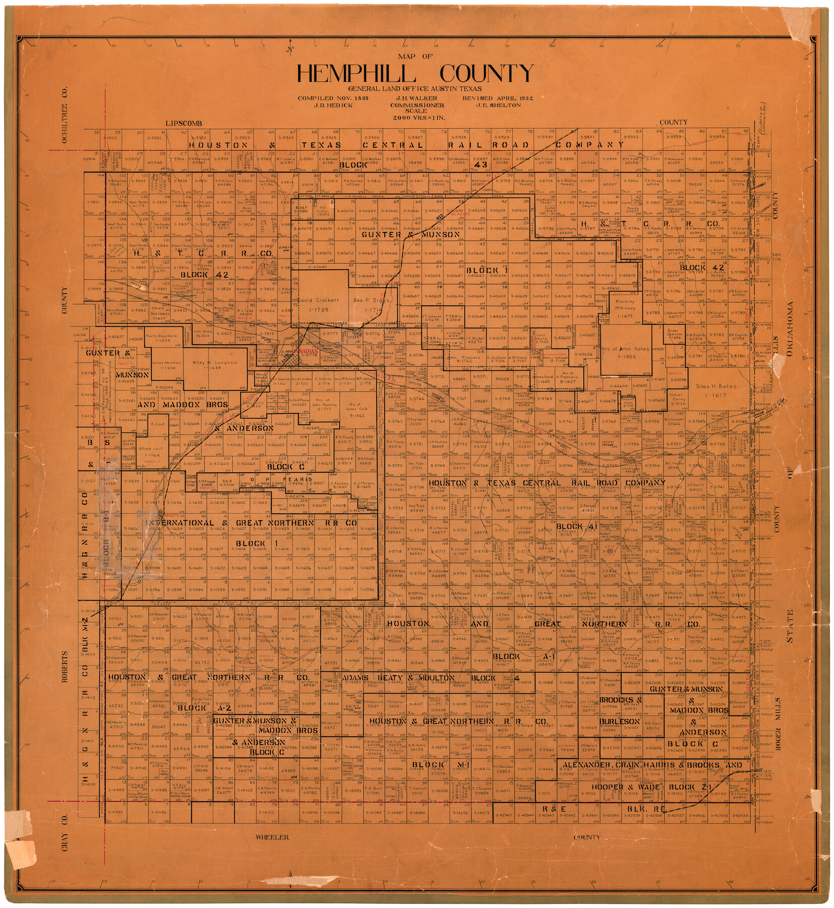 73177, Hemphill County, General Map Collection