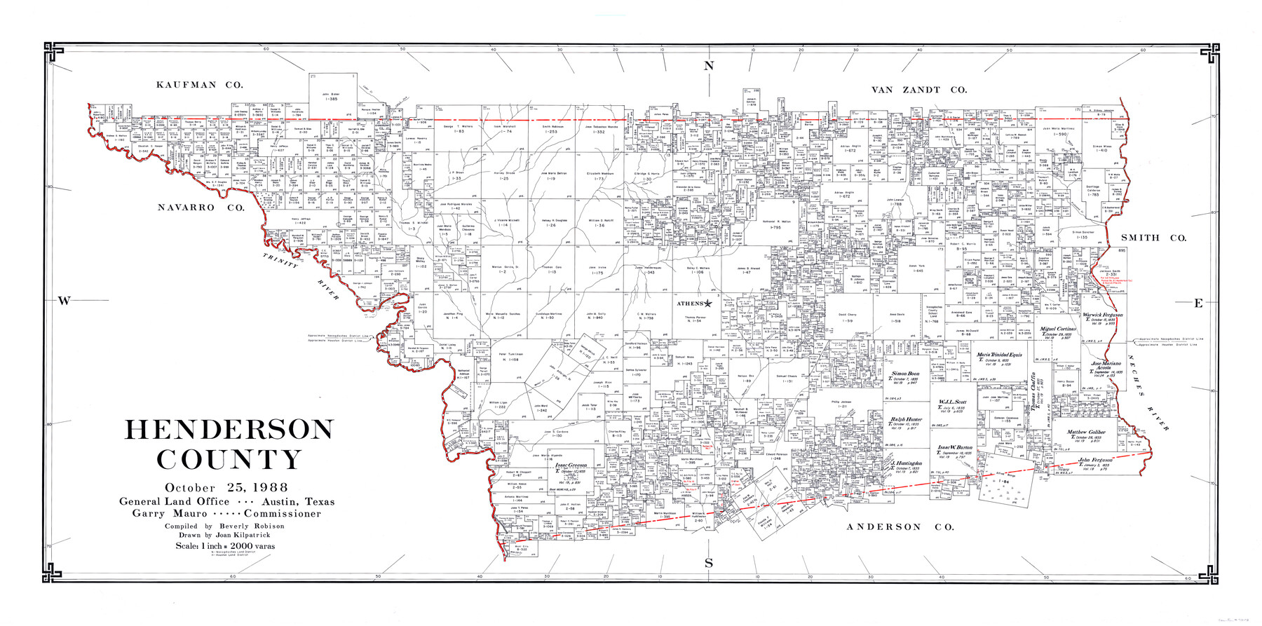 73178, Henderson County, General Map Collection