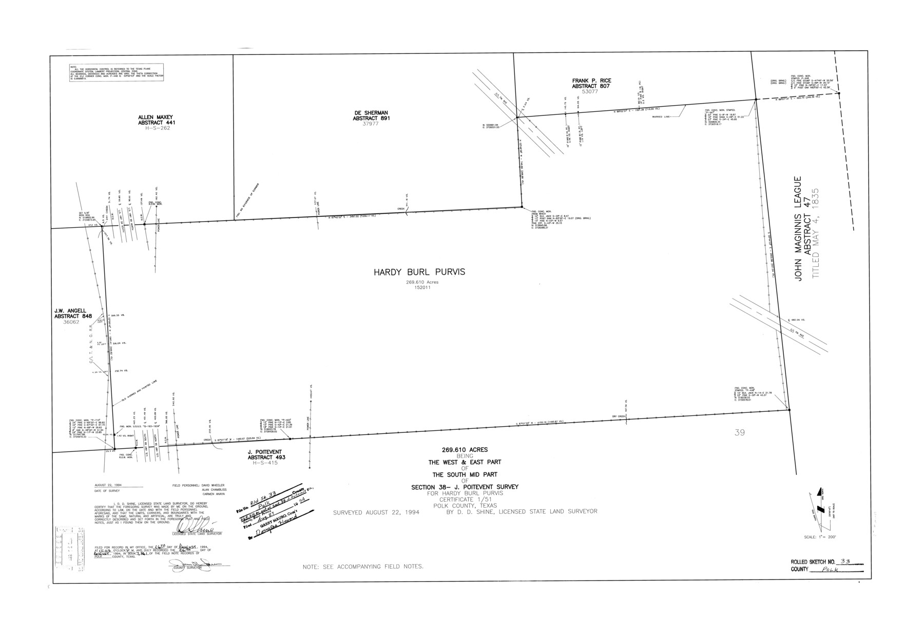 7319, Polk County Rolled Sketch 33, General Map Collection