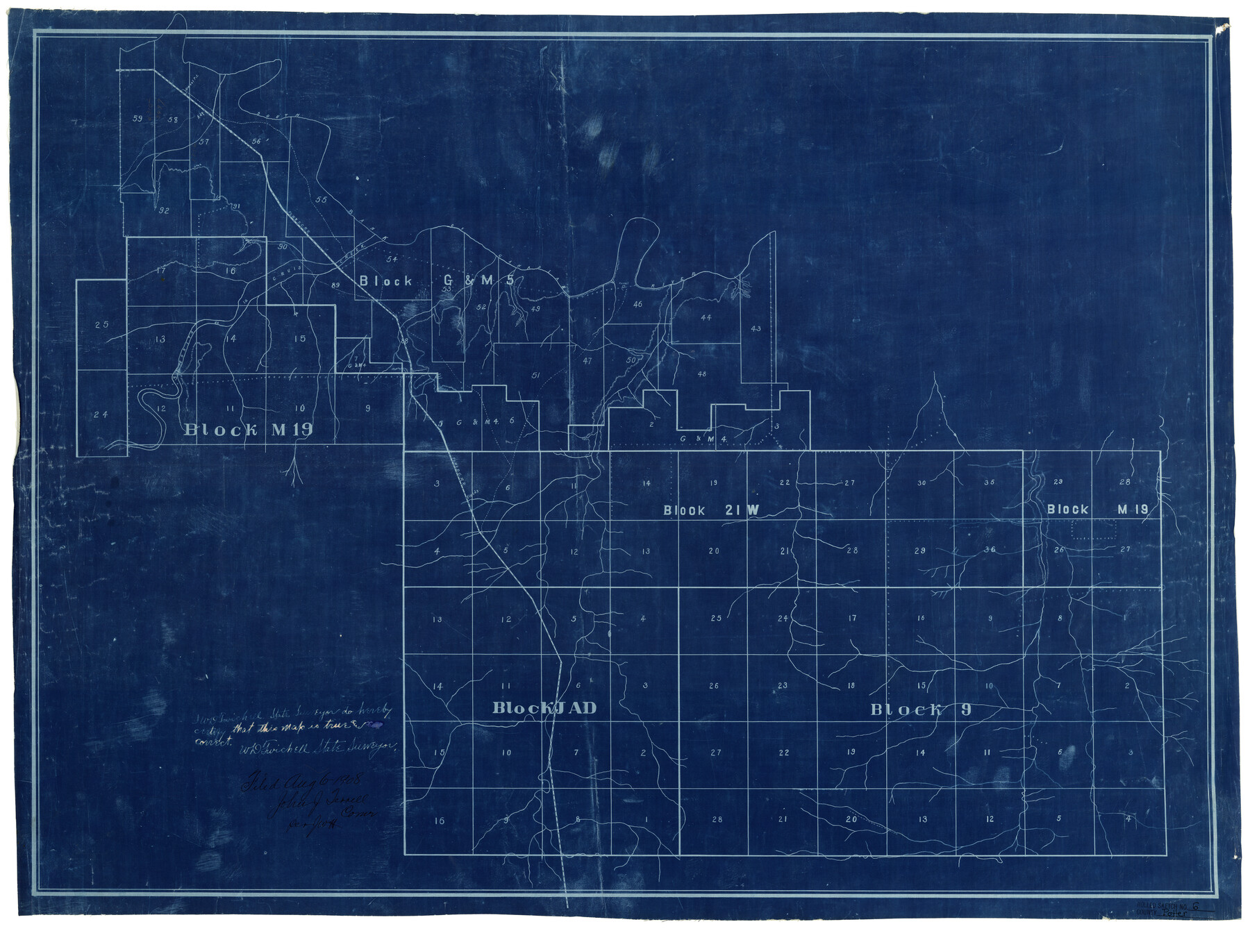 7320, Potter County Rolled Sketch 6, General Map Collection
