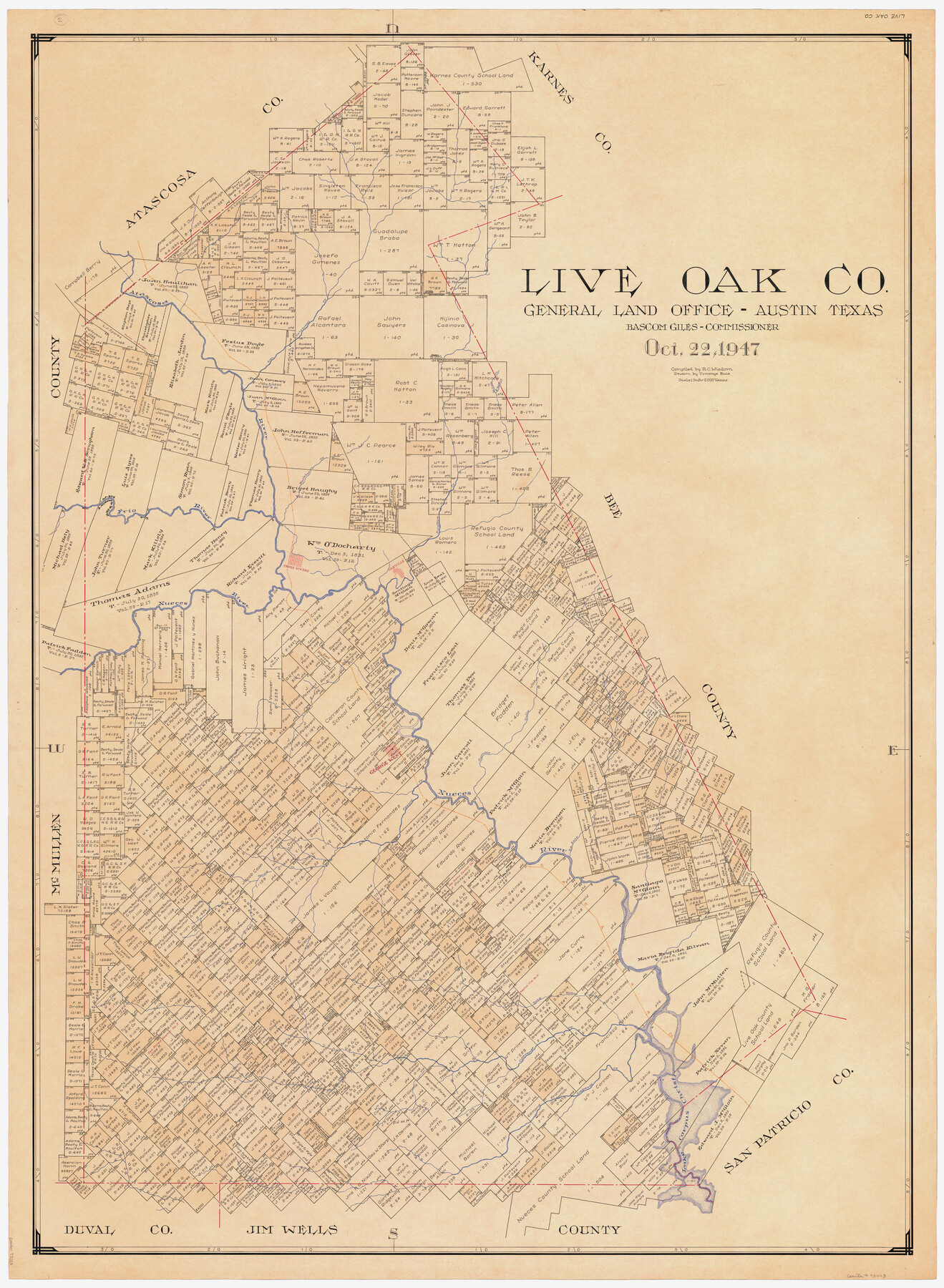 73223, Live Oak Co., General Map Collection
