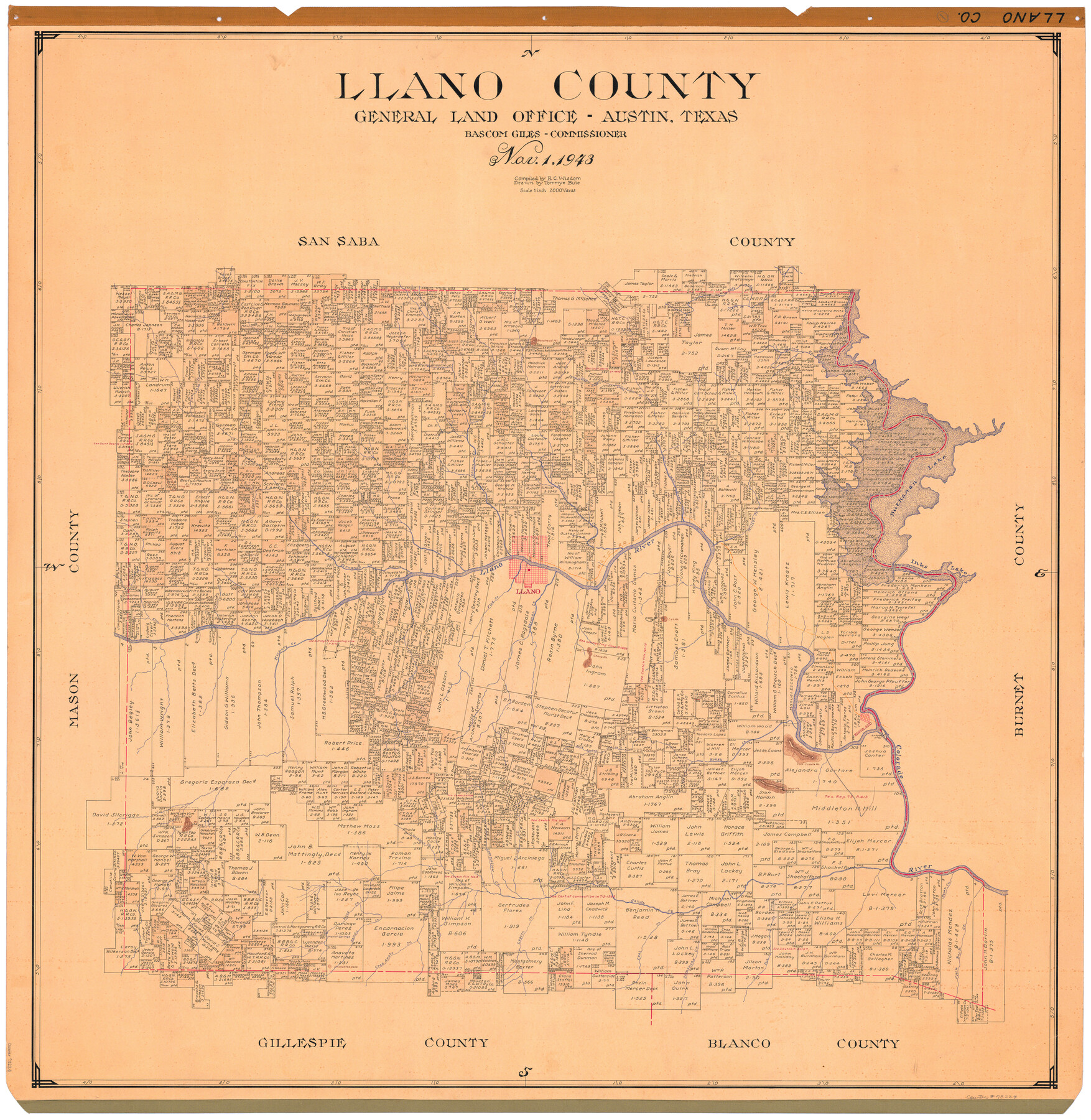 73224, Llano County, General Map Collection