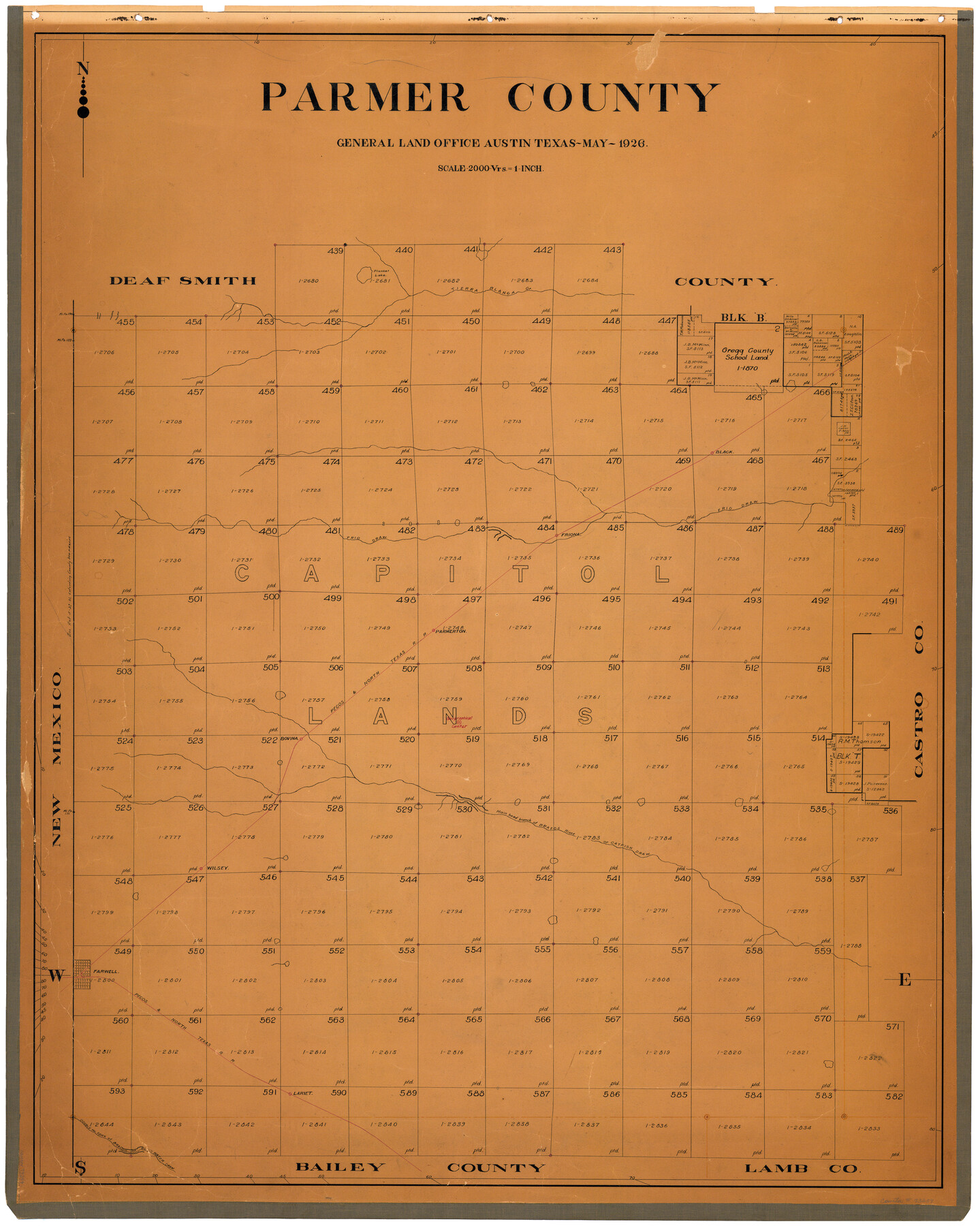 73259, Parmer County, General Map Collection