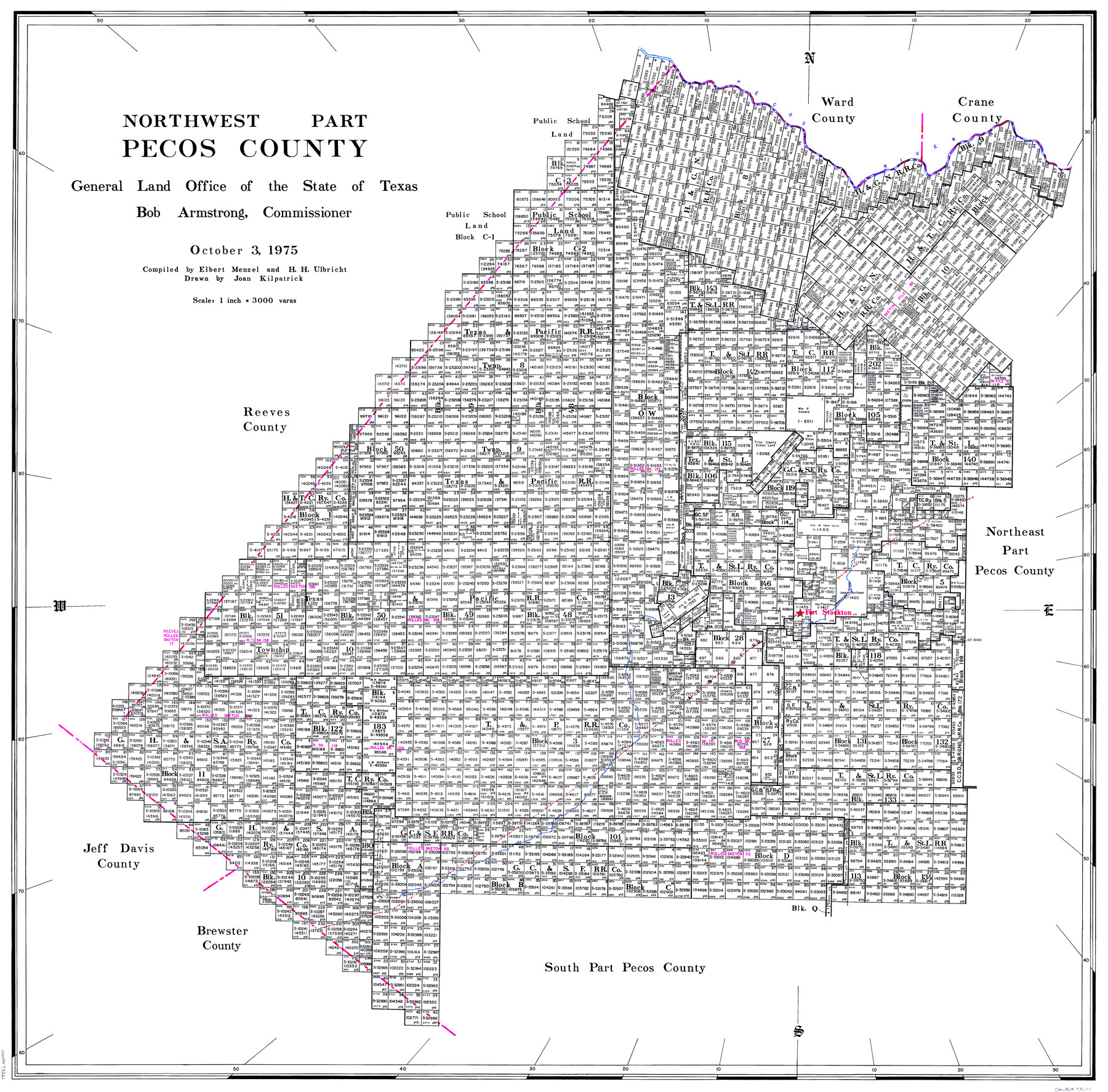 73261, Northwest Part Pecos County, General Map Collection