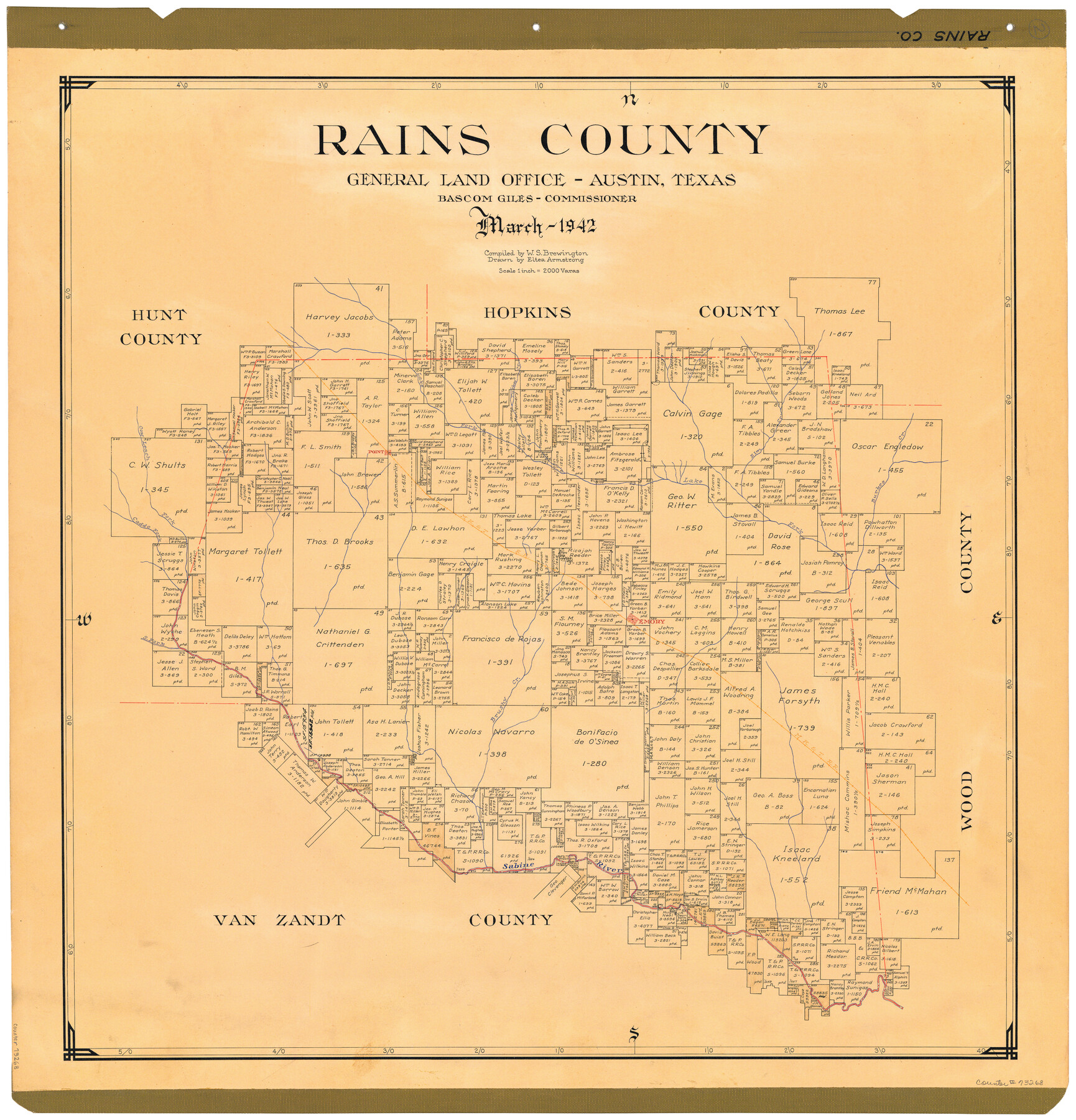 73268, Rains County, General Map Collection