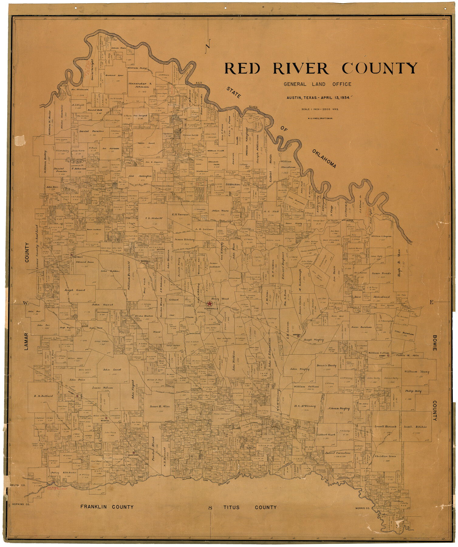 73272, Red River County, General Map Collection