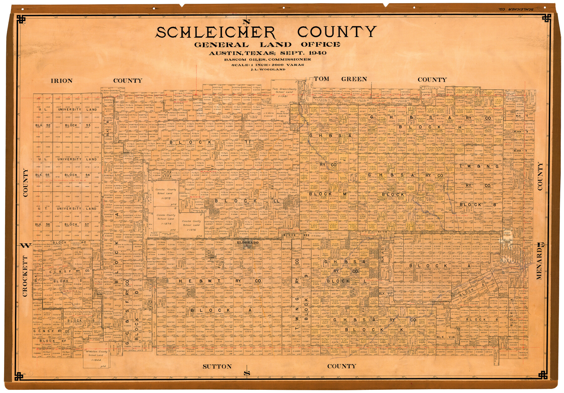 73285, Schleicher County, General Map Collection