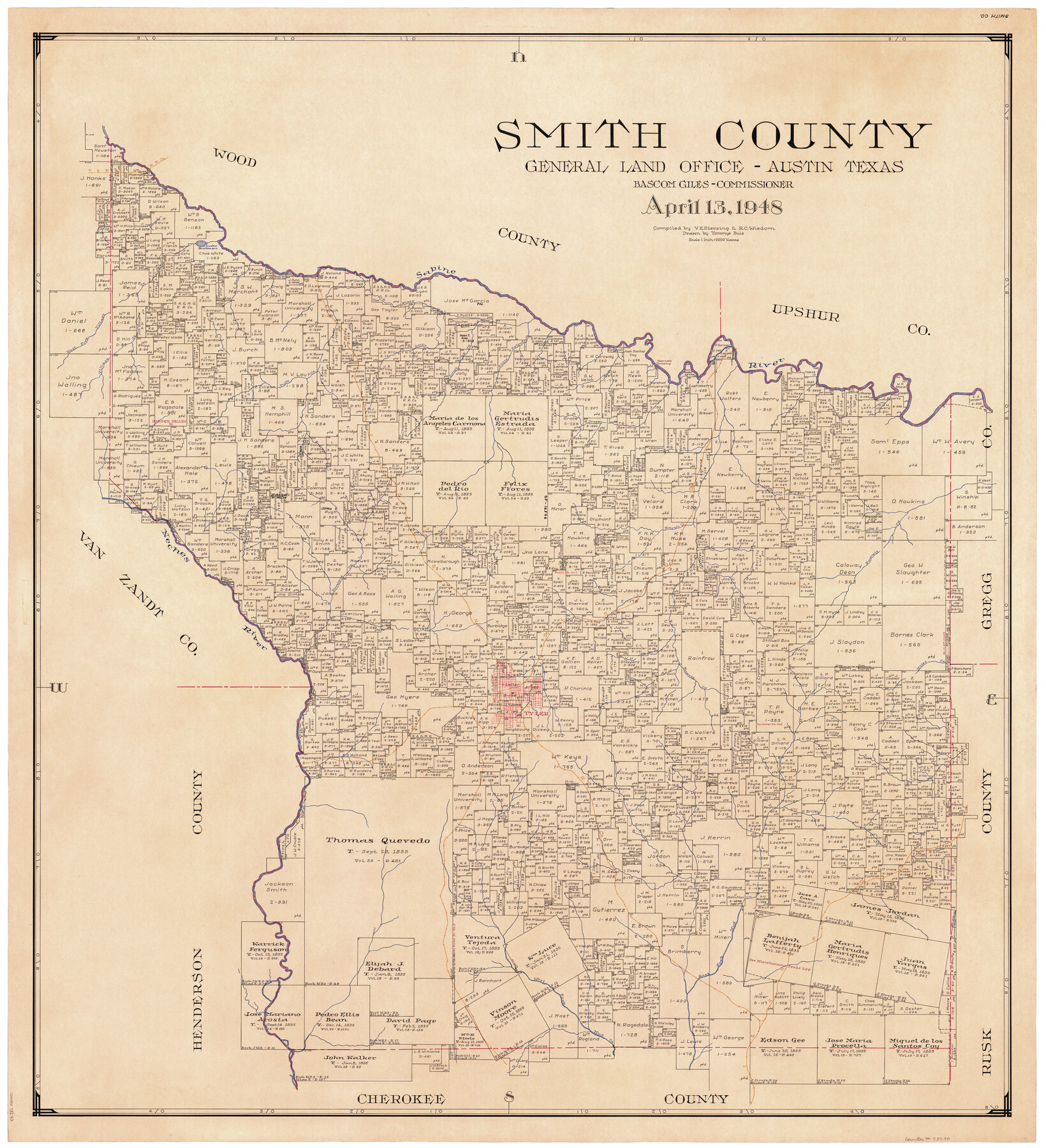 73290, Smith County, General Map Collection