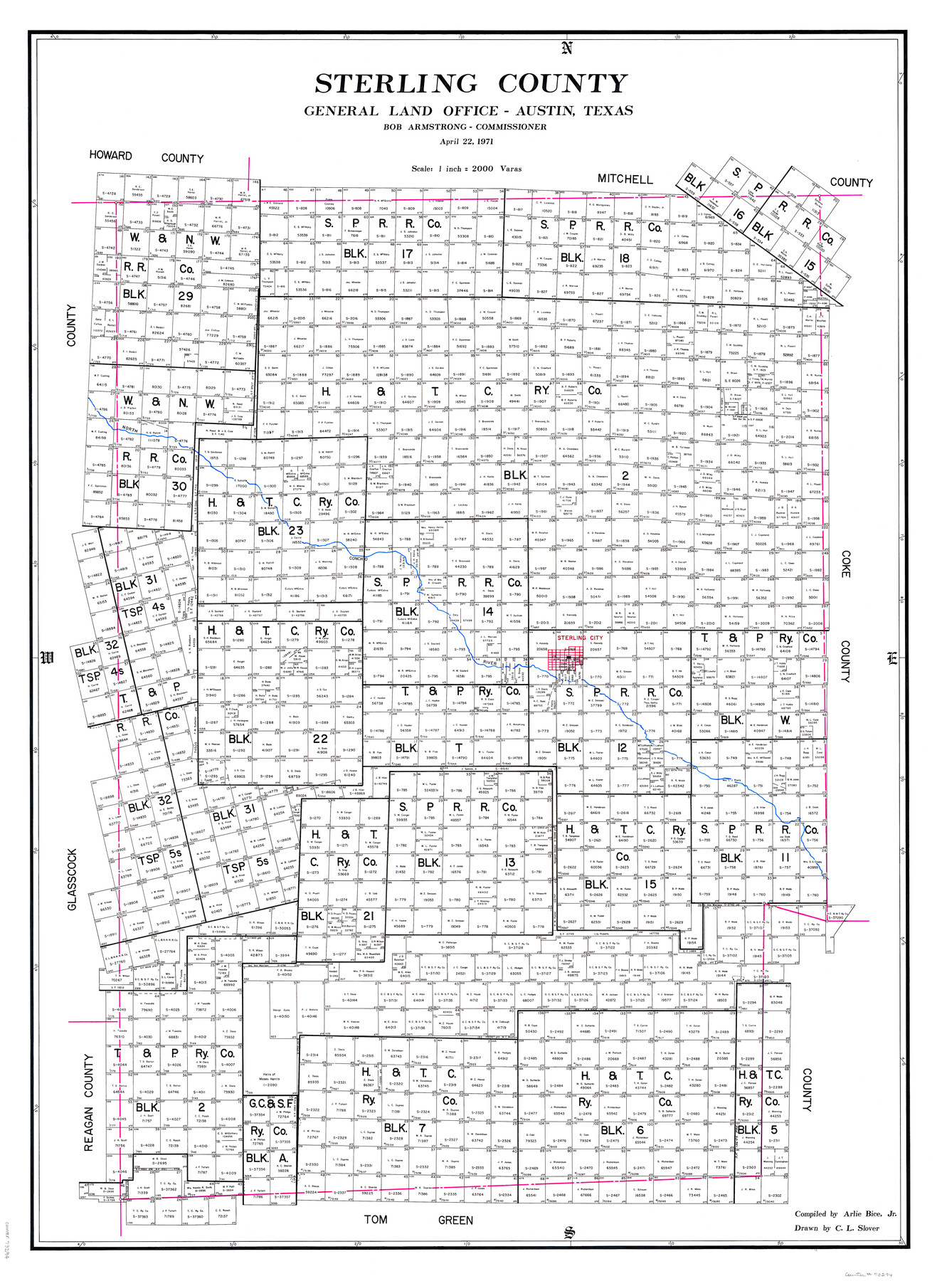 73294, Sterling County, General Map Collection