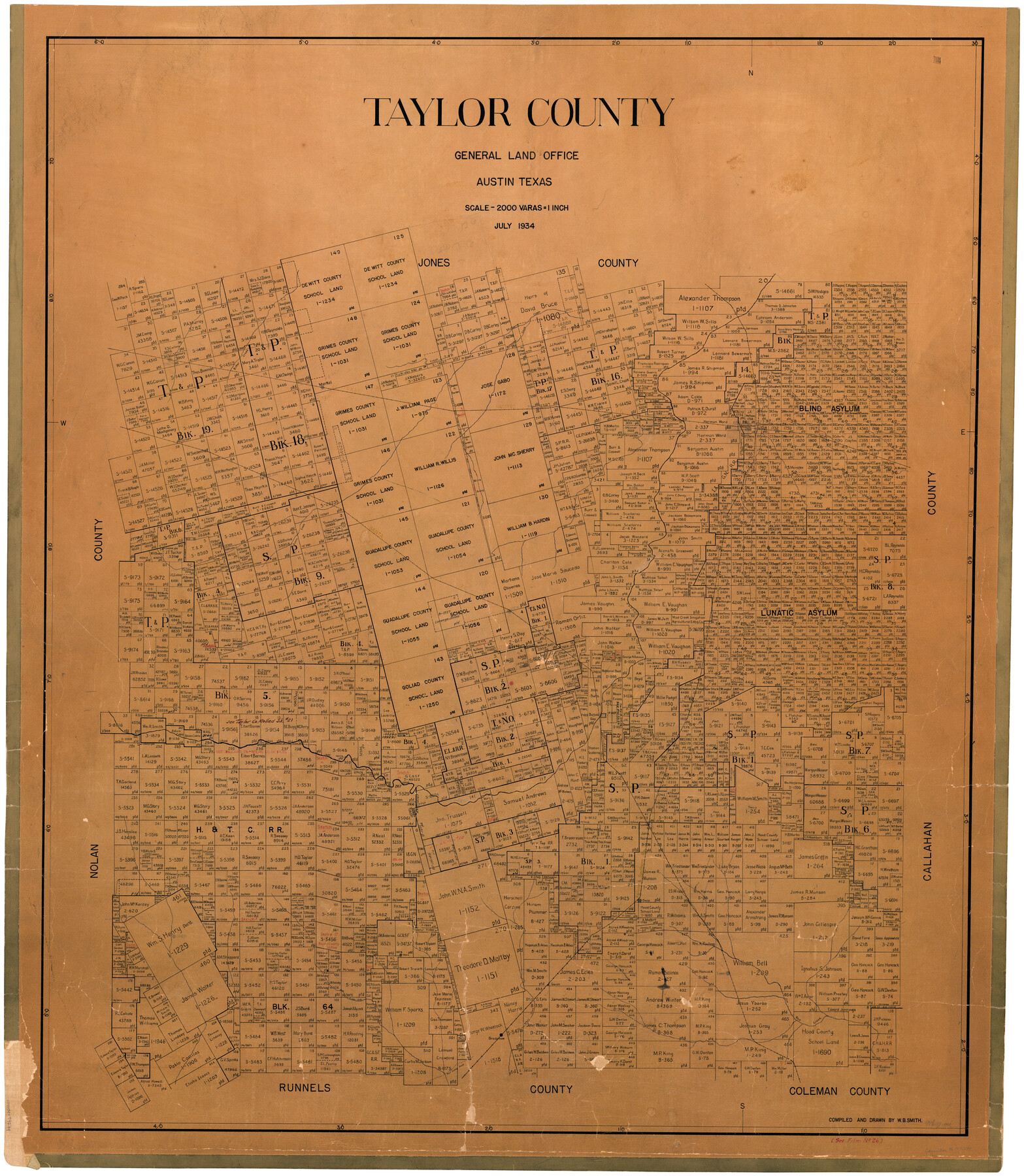 73299, Taylor County, General Map Collection