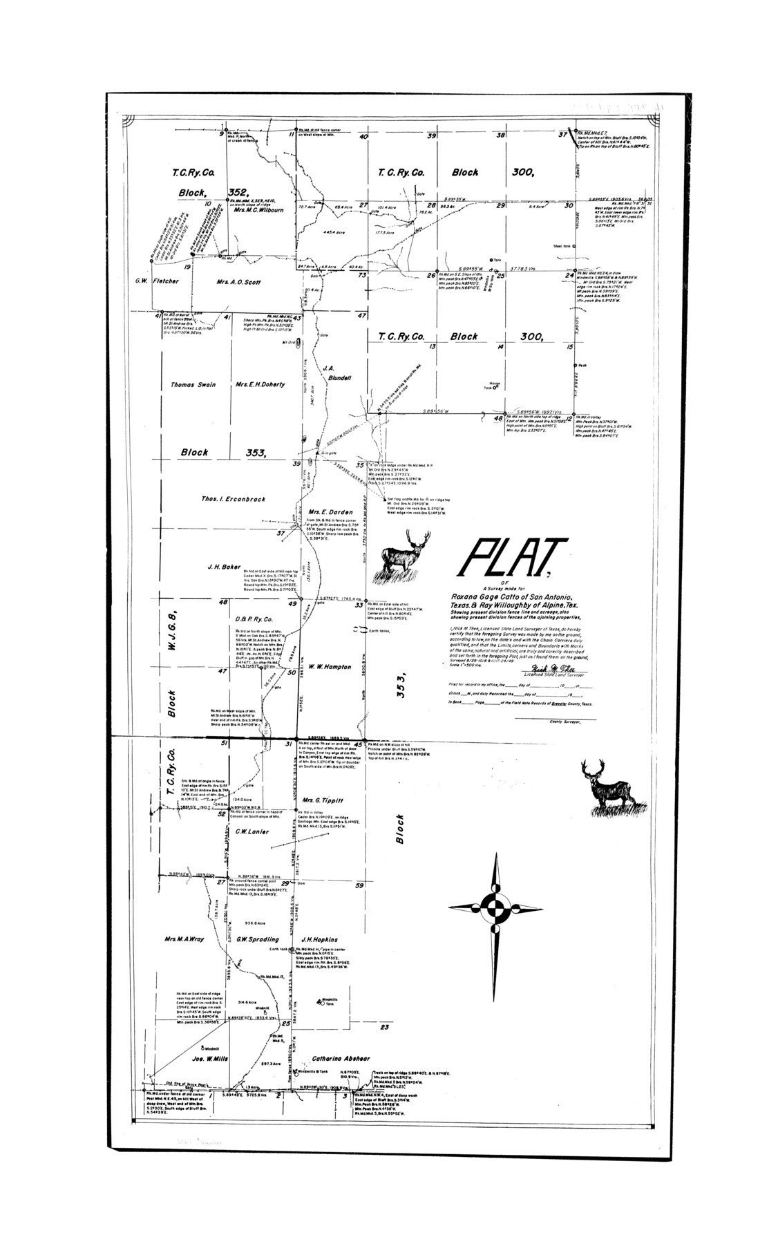 7330, Presidio County Rolled Sketch 6, General Map Collection