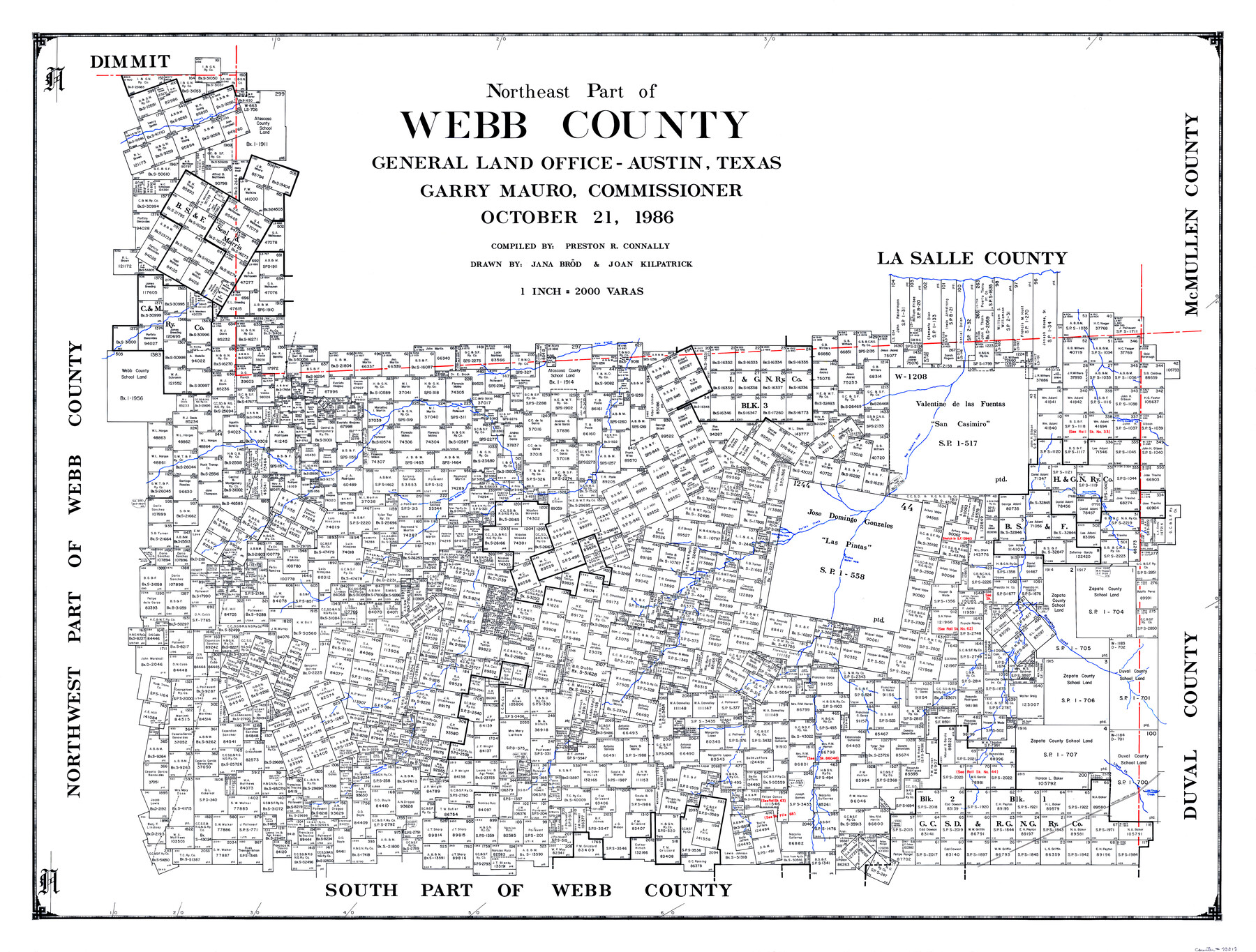 73318, Northeast Part of Webb County, General Map Collection