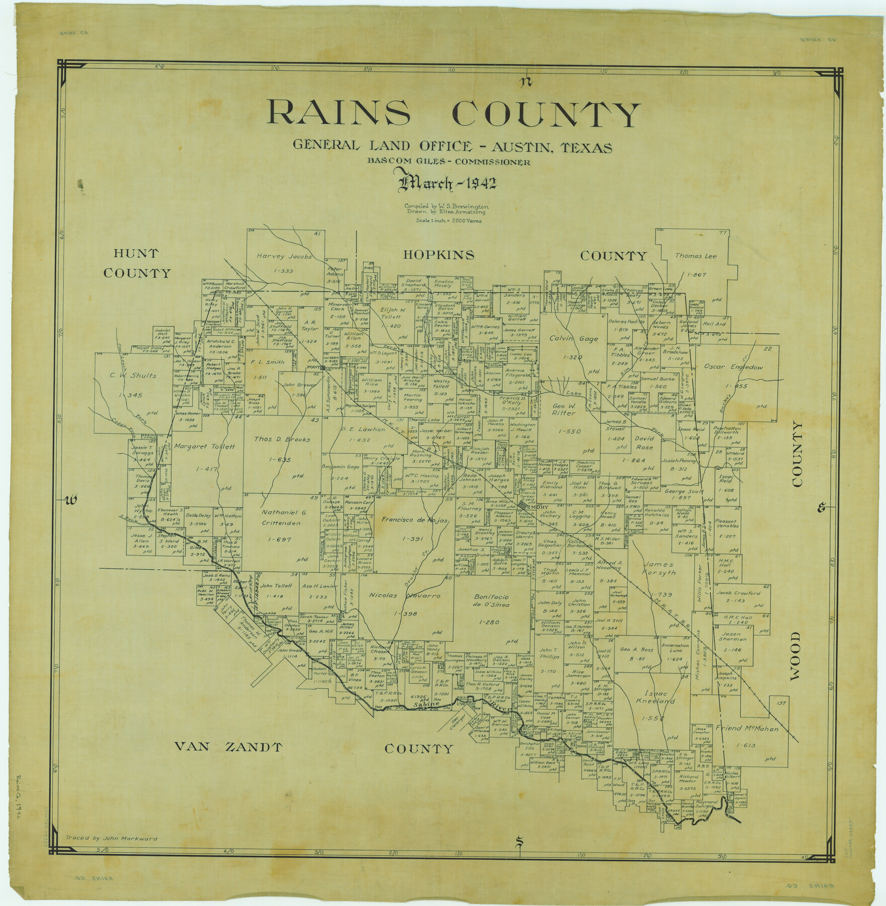 73337, Rains County, General Map Collection