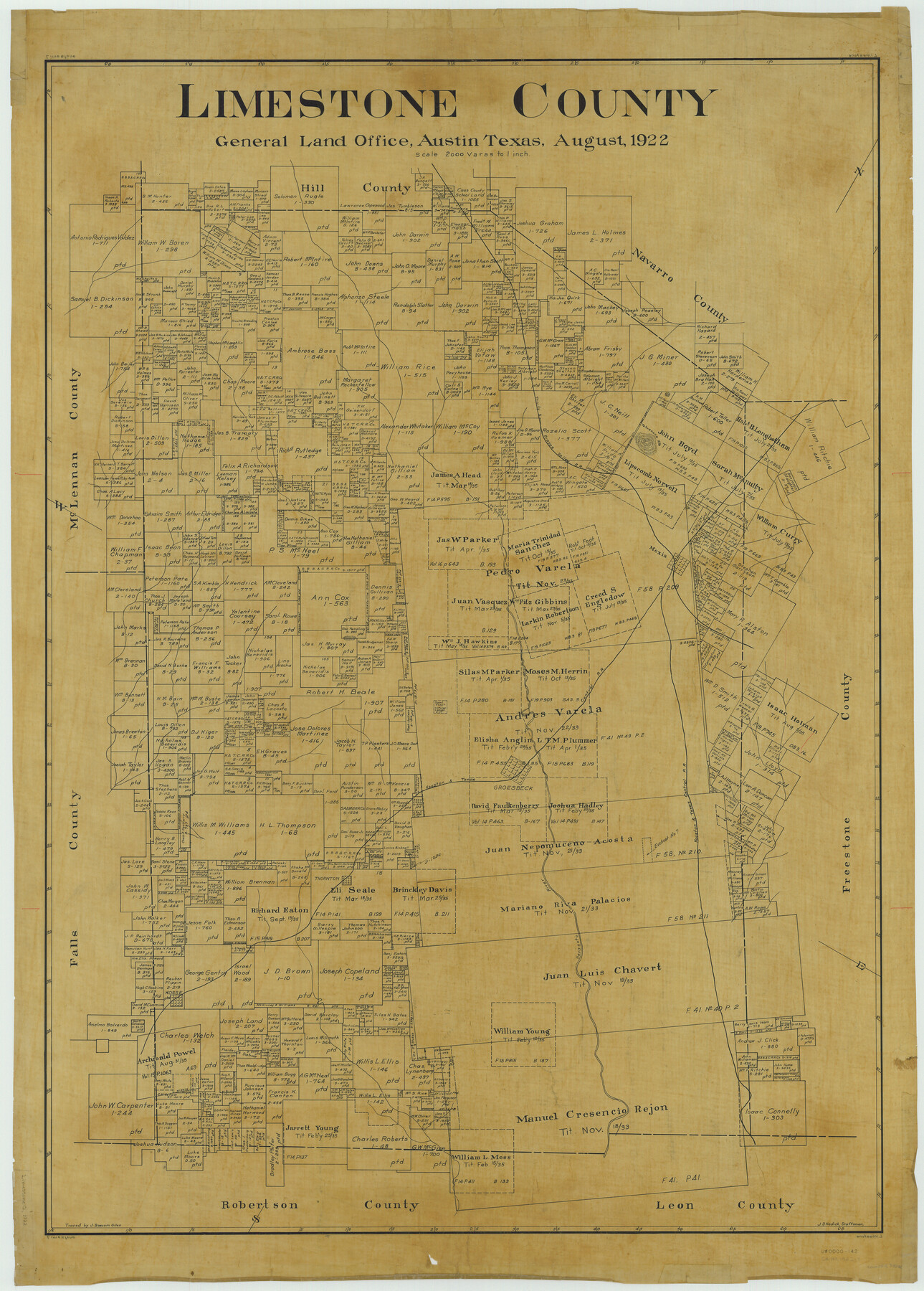 73342, Limestone County, General Map Collection