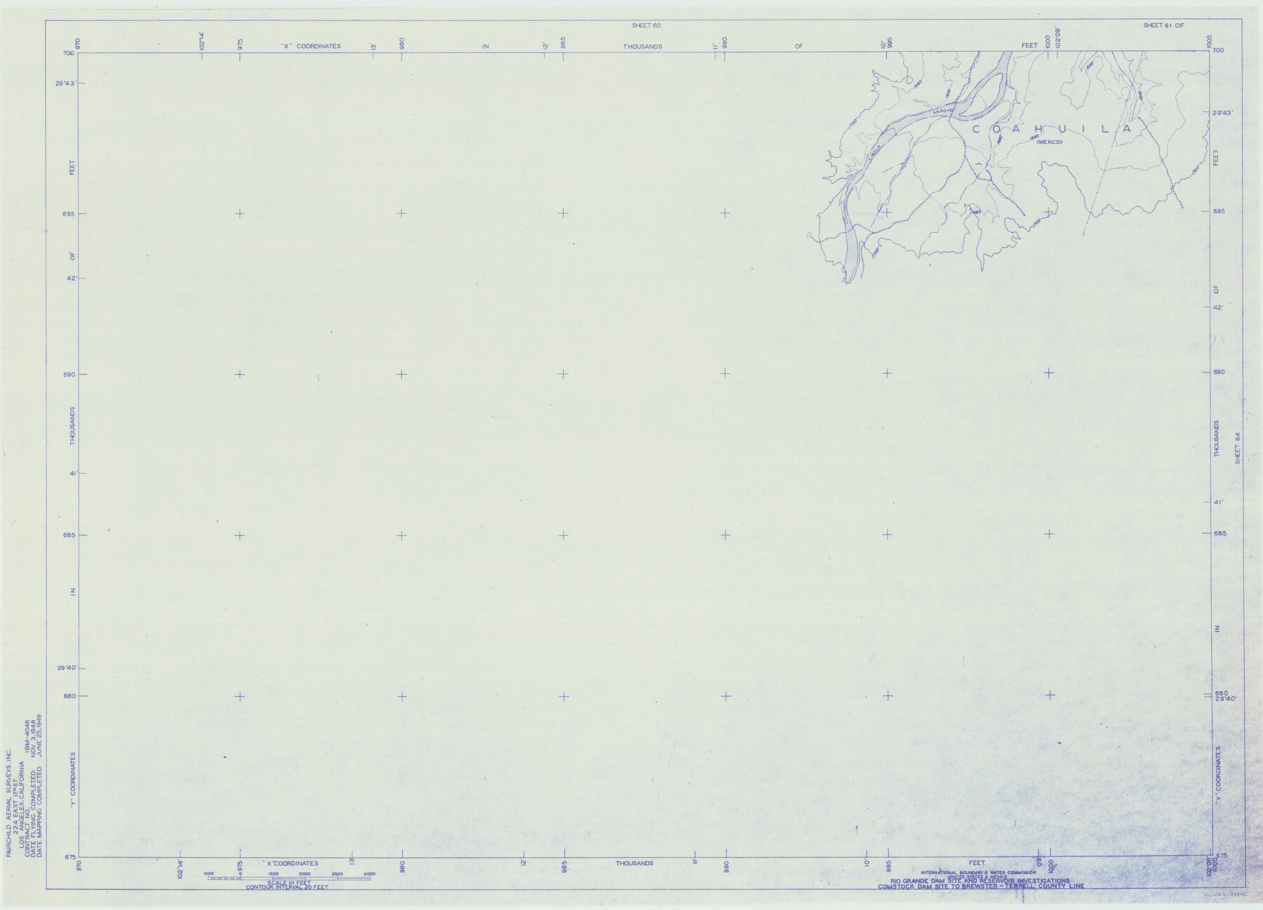 73346, Amistad International Reservoir on Rio Grande 61, General Map Collection