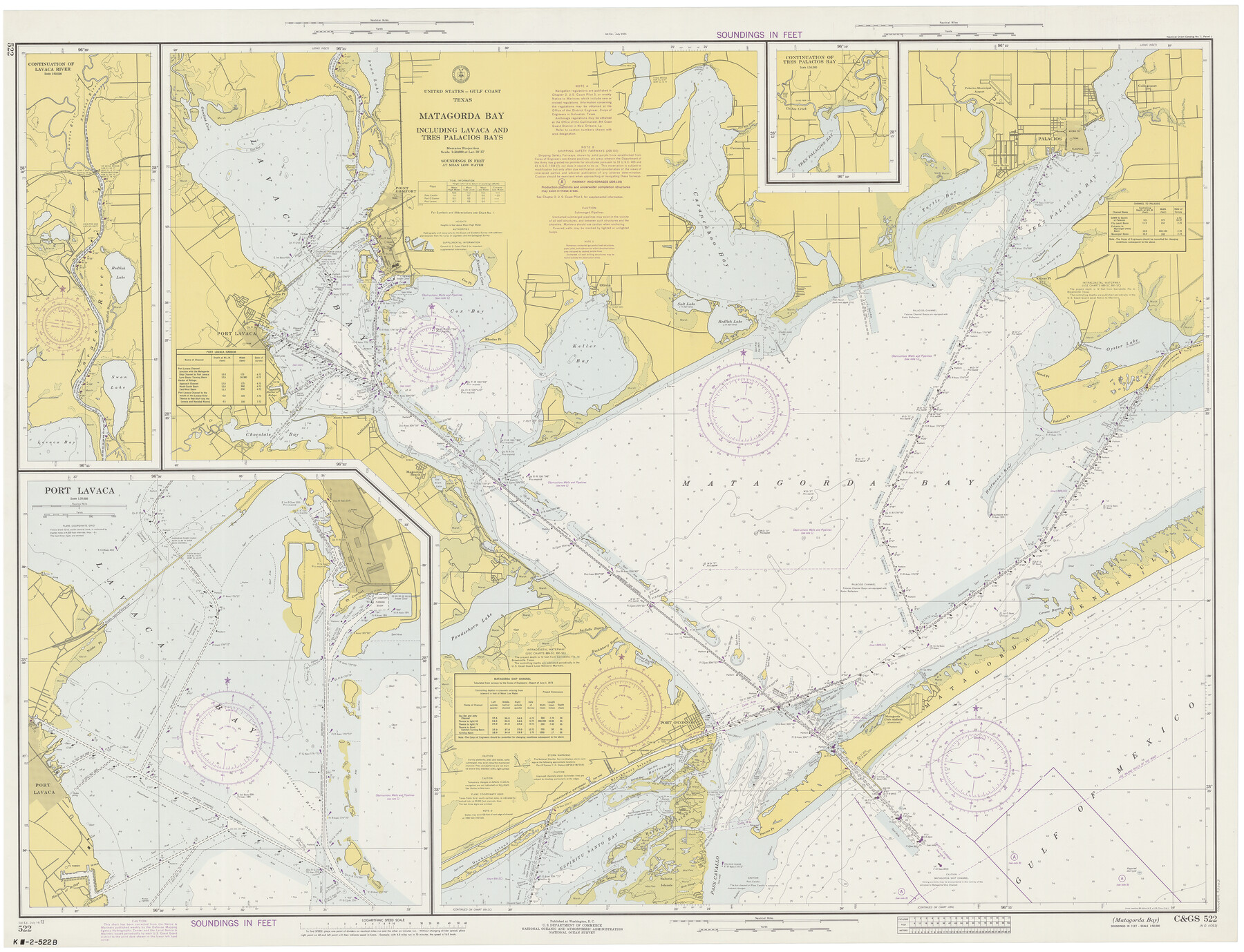 73363, Matagorda Bay Including Lavaca and Tres Palacios Bays, General Map Collection
