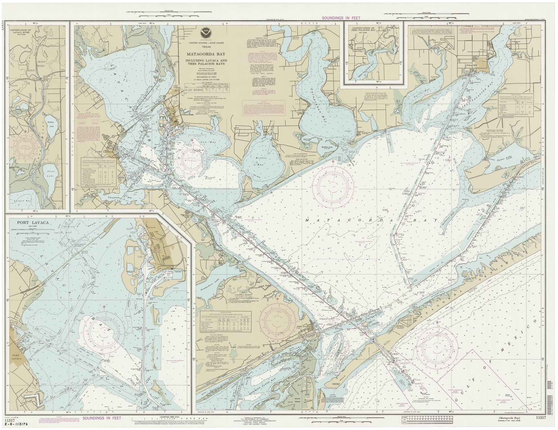 73366, Matagorda Bay Including Lavaca and Tres Palacios Bays, General Map Collection
