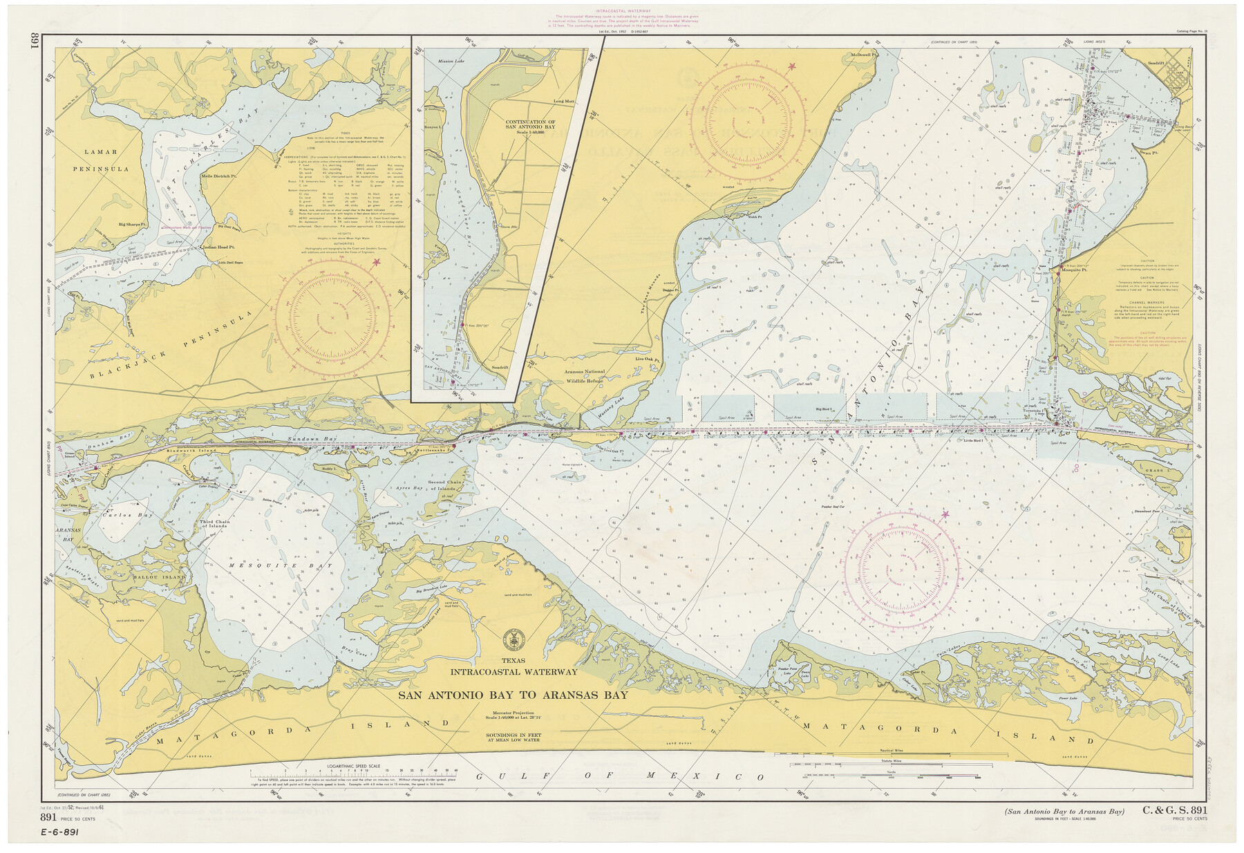 73373, Texas Intracoastal Waterway - Port O'Connor to San Antonio Bay, Including Pass Cavallo, General Map Collection