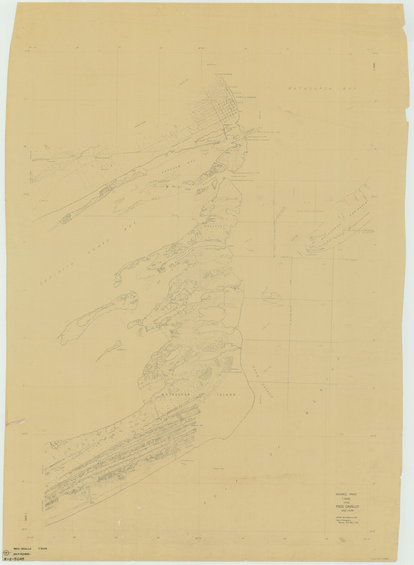 73377, Pass Cavallo, General Map Collection