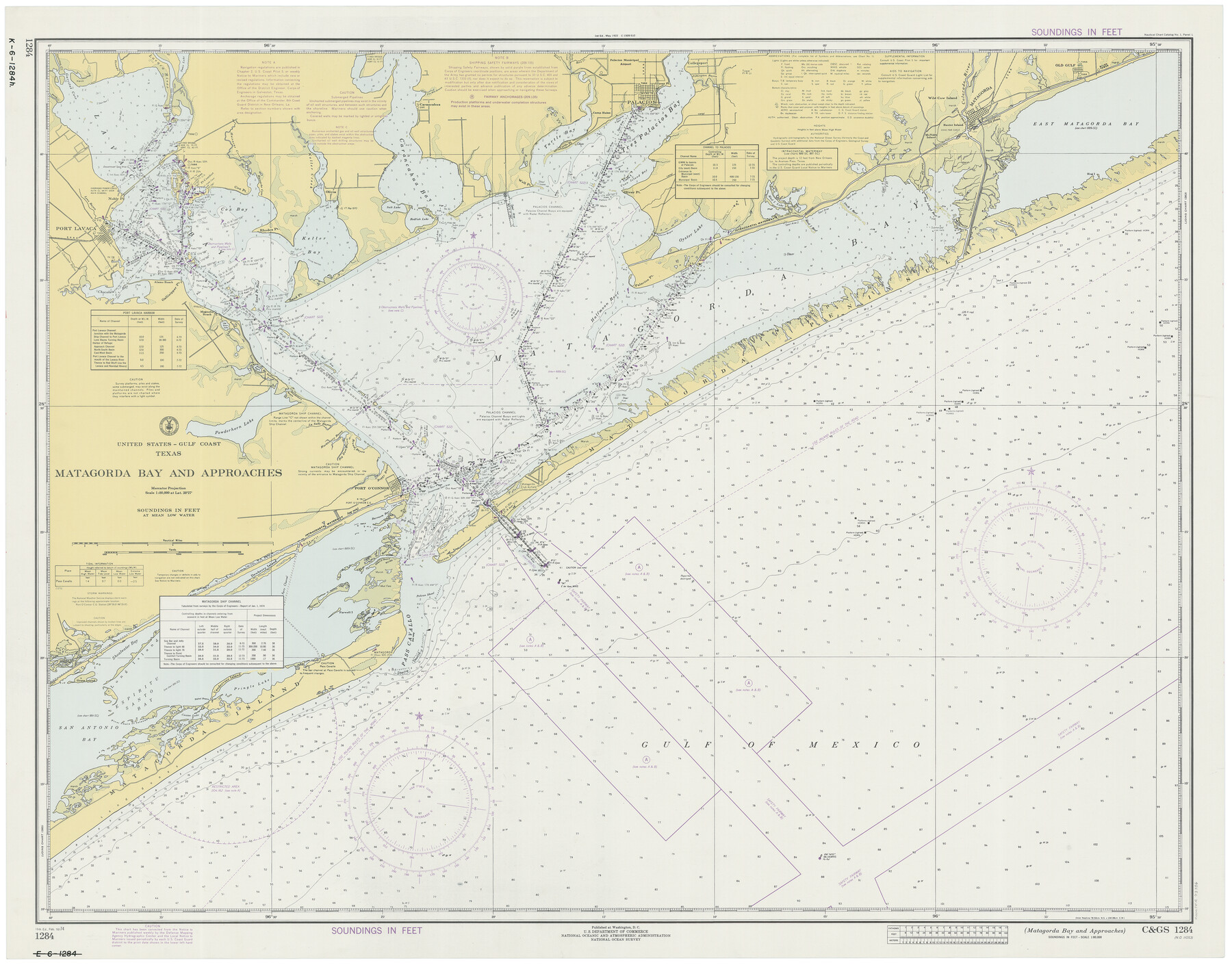 73386, Matagorda Bay and Approaches, General Map Collection
