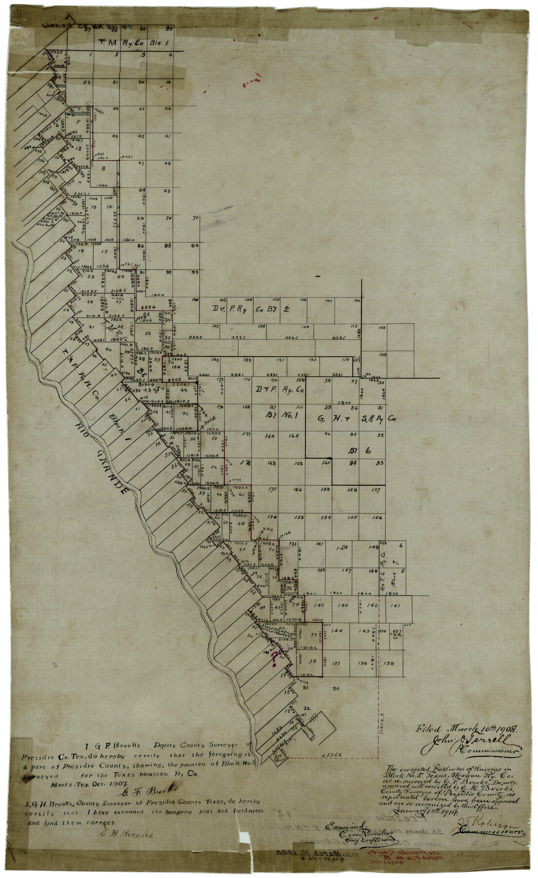 7339, Presidio County Rolled Sketch 42, General Map Collection
