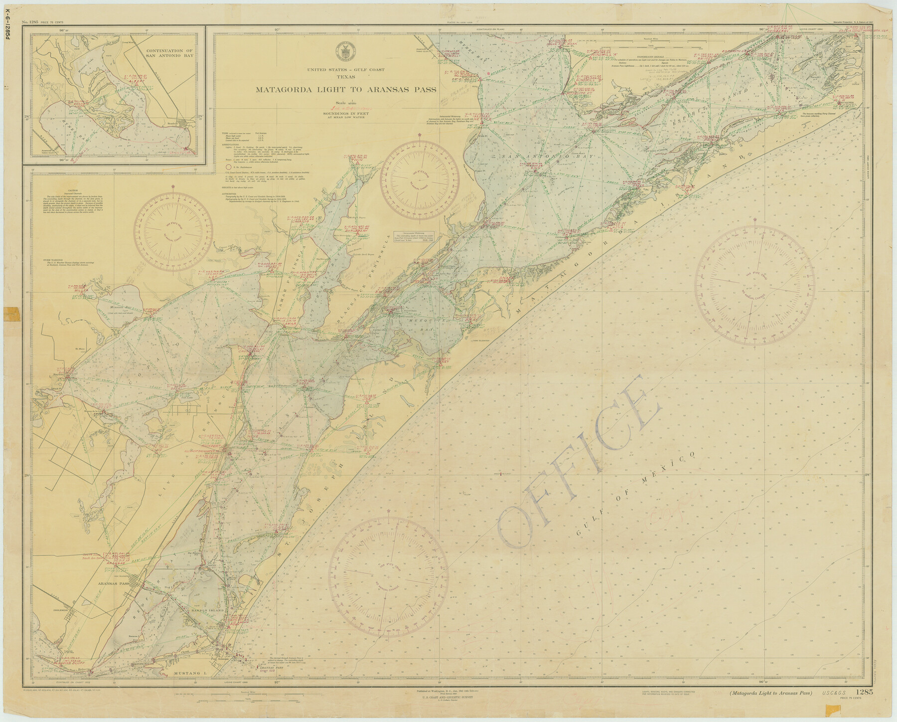 73394, Matagorda Light to Aransas Pass, General Map Collection