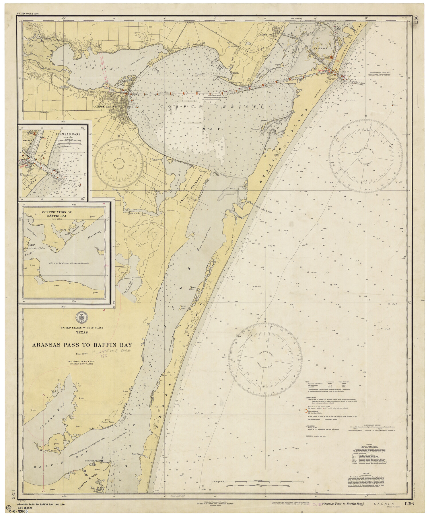 73410, Aransas Pass to Baffin Bay, General Map Collection
