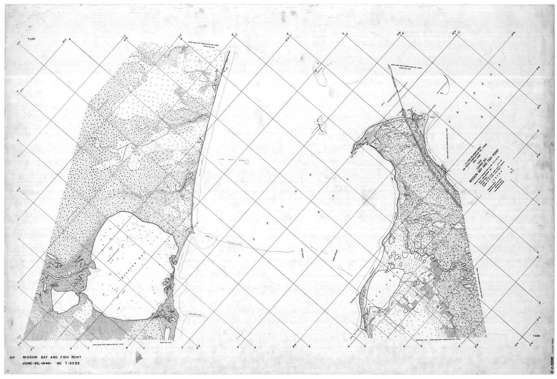 73433, Texas, Copano Bay, Mission Bay and Fish Point, General Map Collection