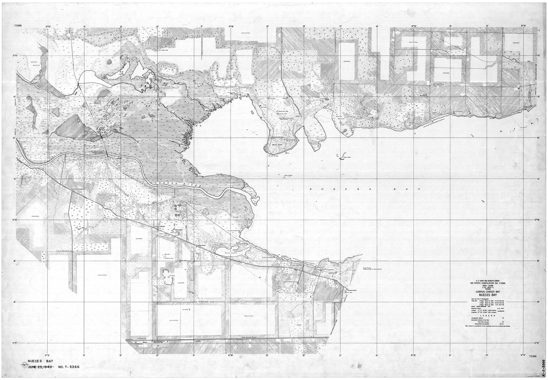 73458, Texas, Corpus Christi Bay, Nueces Bay, General Map Collection
