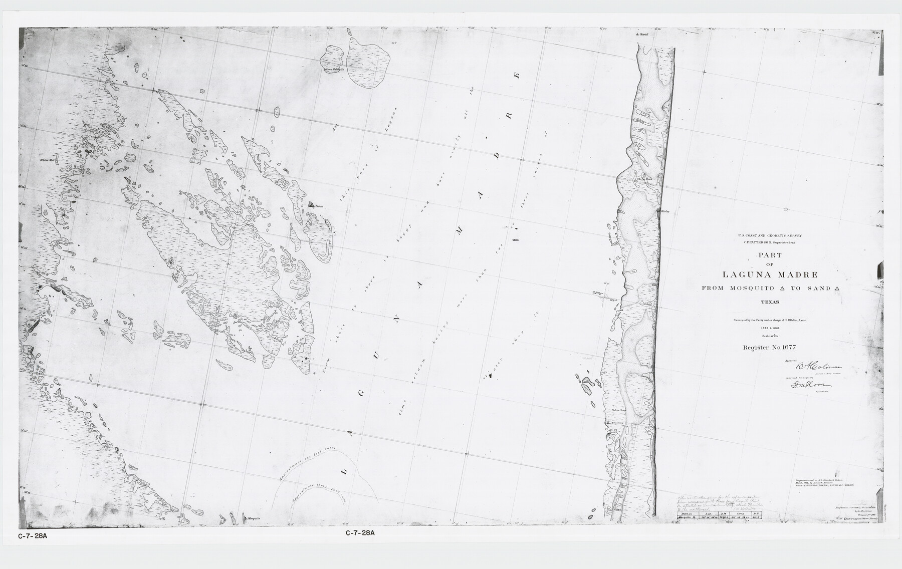 73486, Part of Laguna Madre from Mosquito Trangulation Station to Sand Triangulation Station, General Map Collection