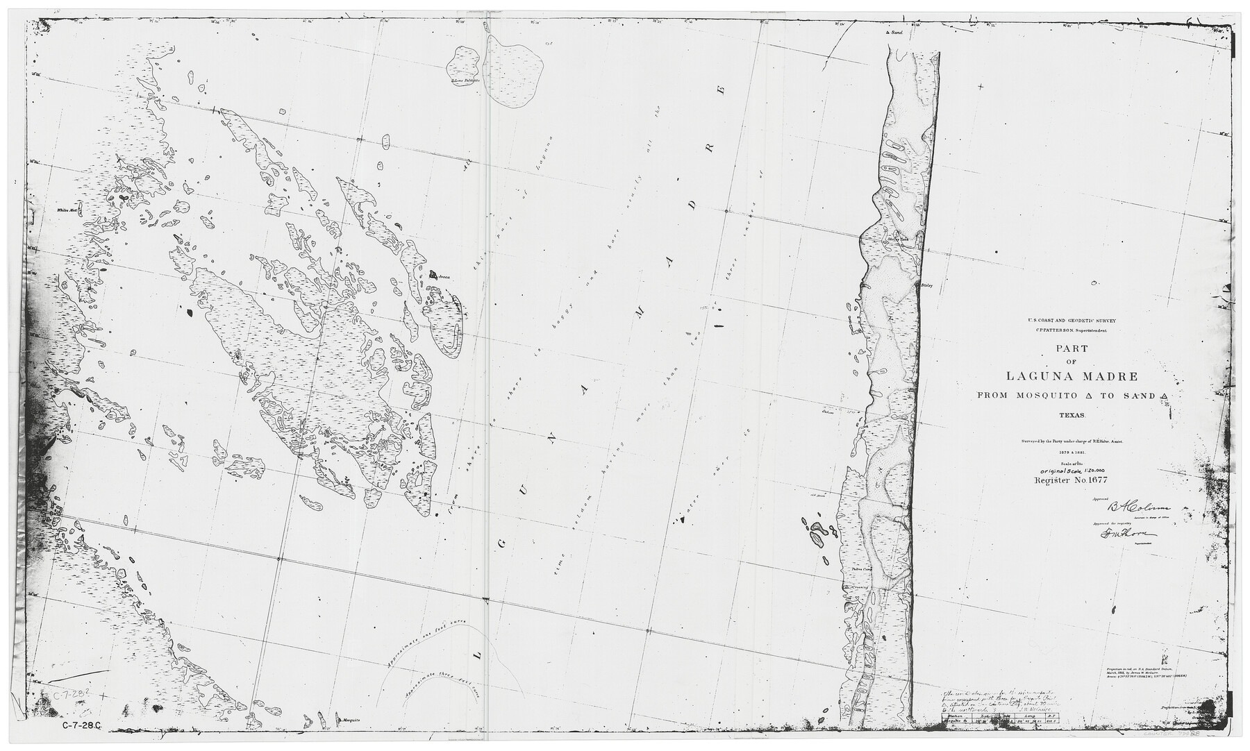 73488, Part of Laguna Madre from Mosquito Trangulation Station to Sand Triangulation Station, General Map Collection
