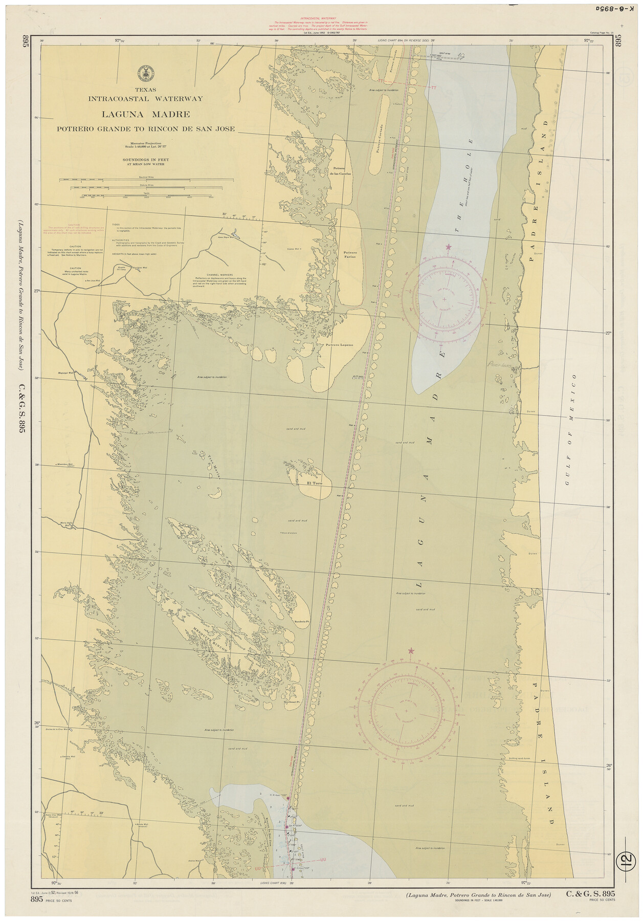 73509, Texas Intracoastal Waterway - Laguna Madre - Dagger Hill to Potrero Grande, General Map Collection
