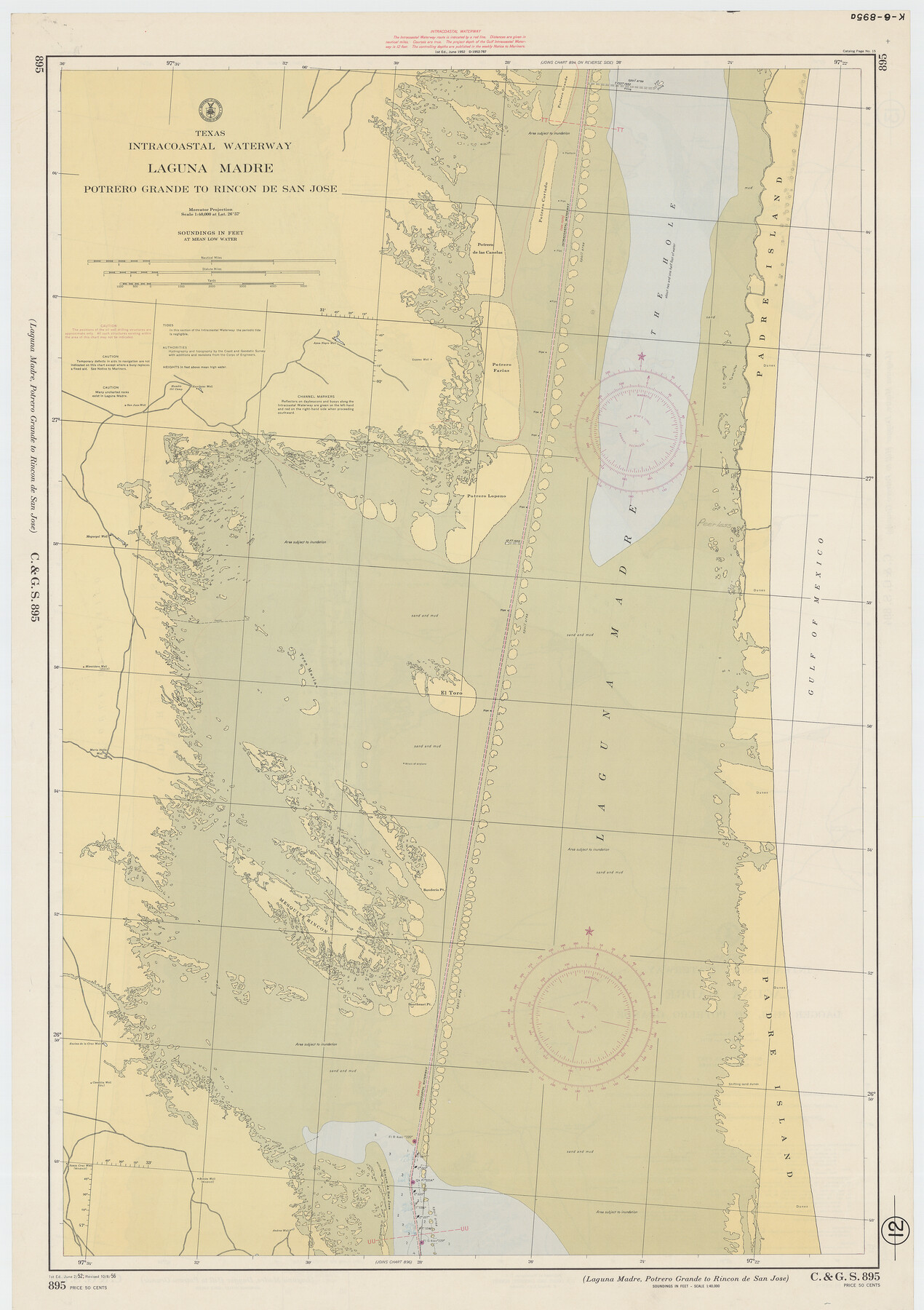 73509, Texas Intracoastal Waterway - Laguna Madre - Dagger Hill to Potrero Grande, General Map Collection