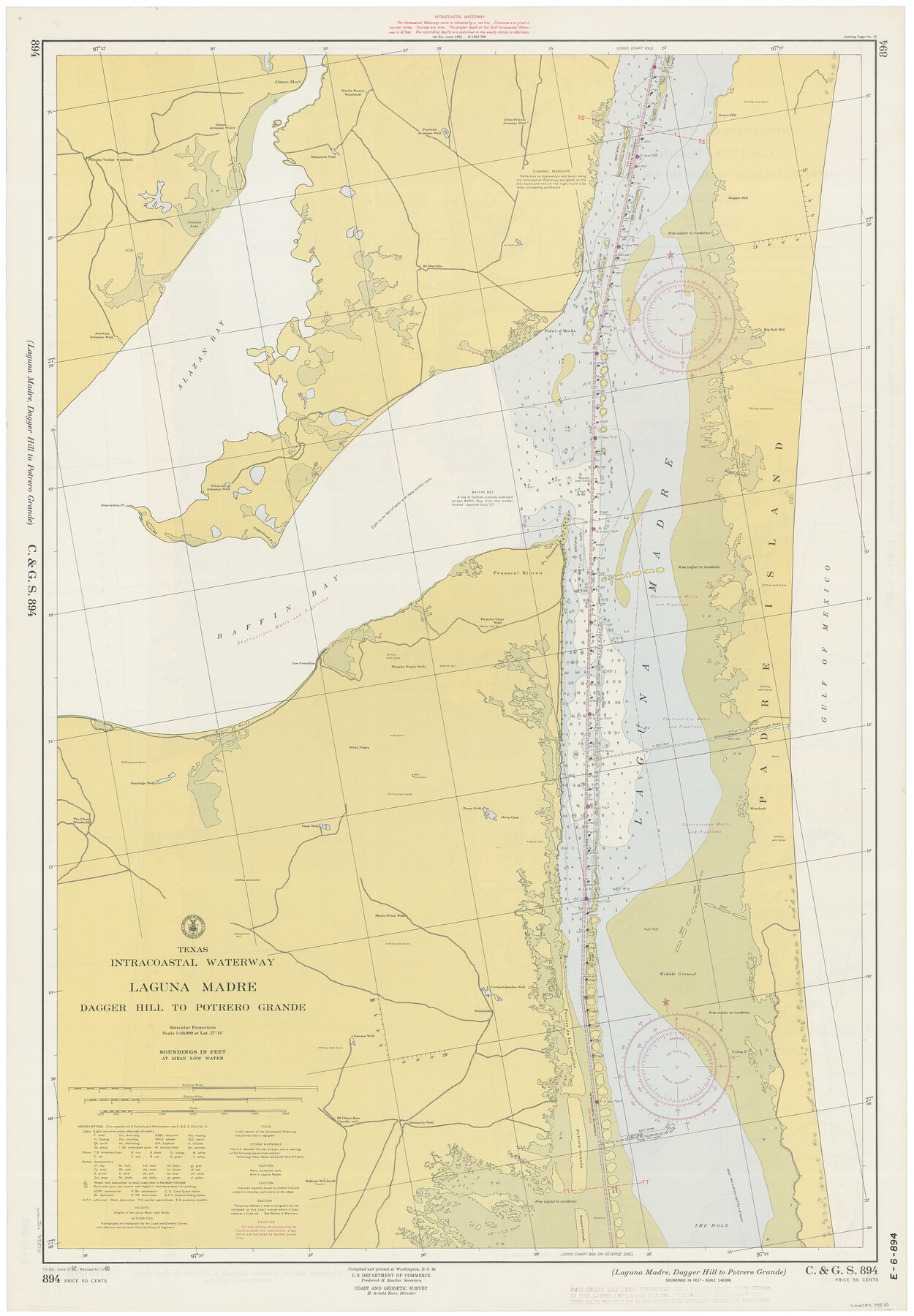 73510, Texas Intracoastal Waterway - Laguna Madre - Dagger Hill to Potrero Grande, General Map Collection
