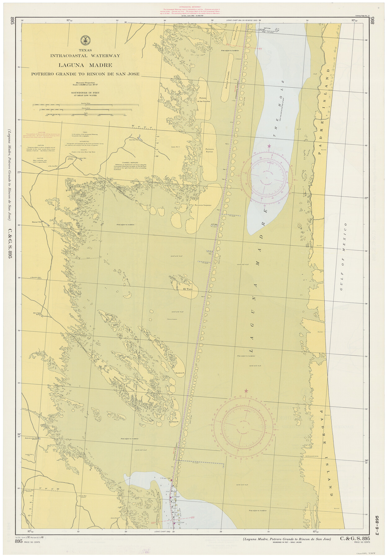 73511, Texas Intracoastal Waterway - Laguna Madre - Dagger Hill to Potrero Grande, General Map Collection
